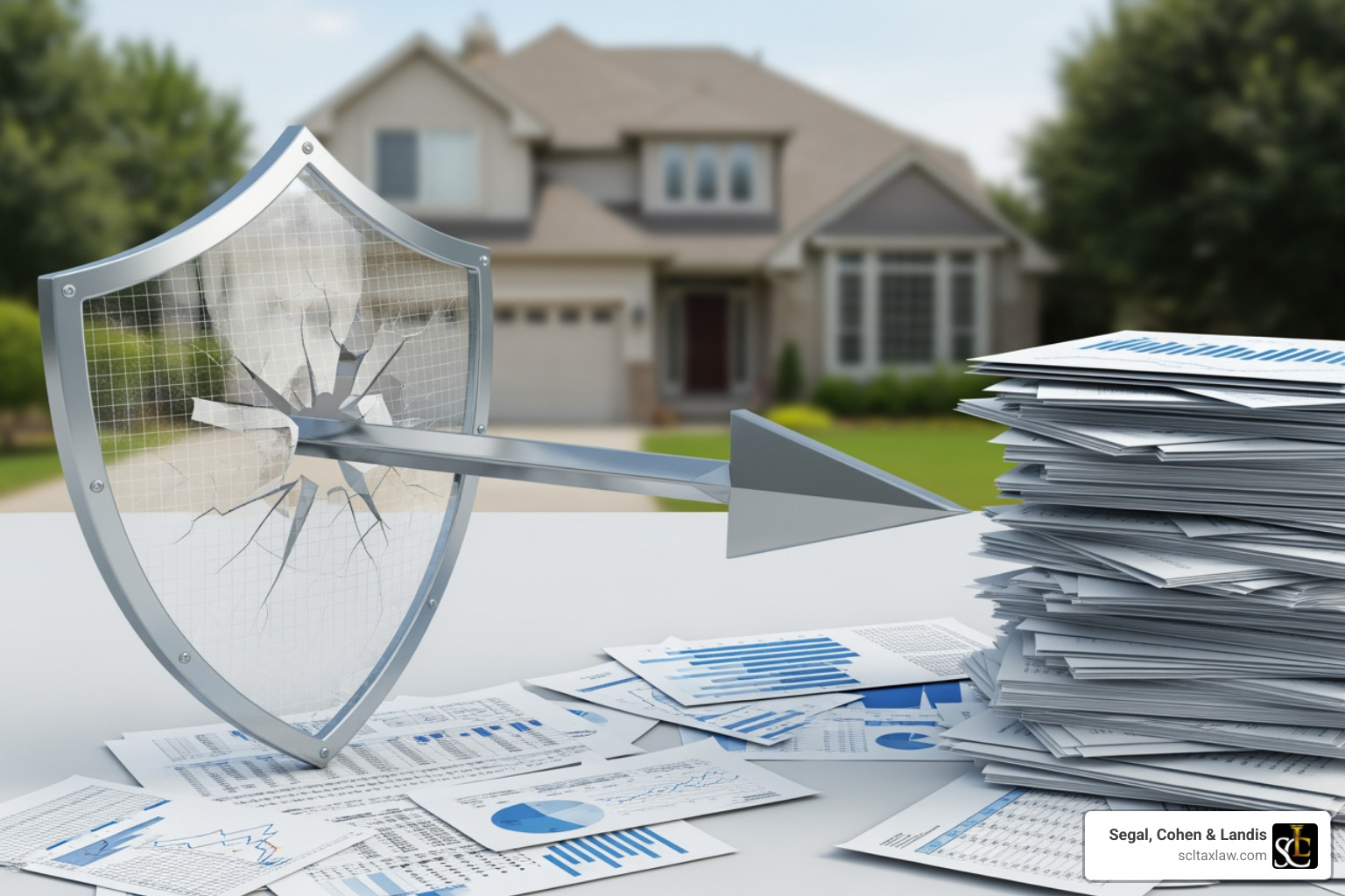 piercing of the corporate veil, with an arrow going from business debt to a personal asset like a house - 941 tax attorney los angeles