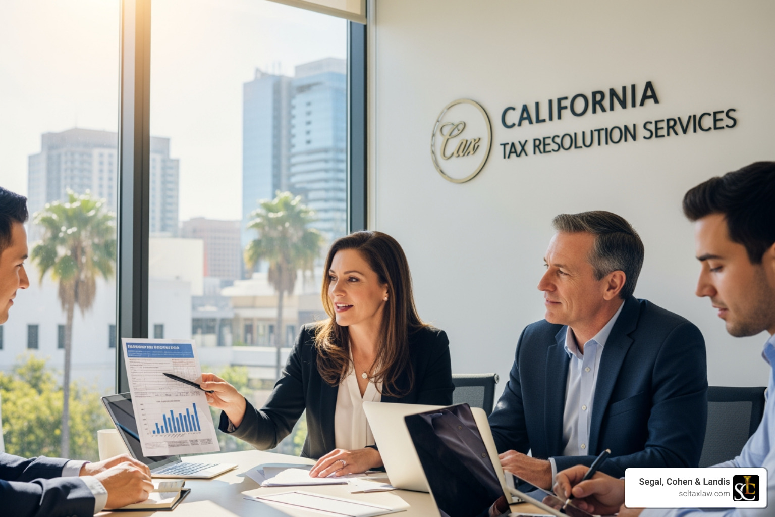 Collage of IRS and FTB notice letters - Tax resolution services California