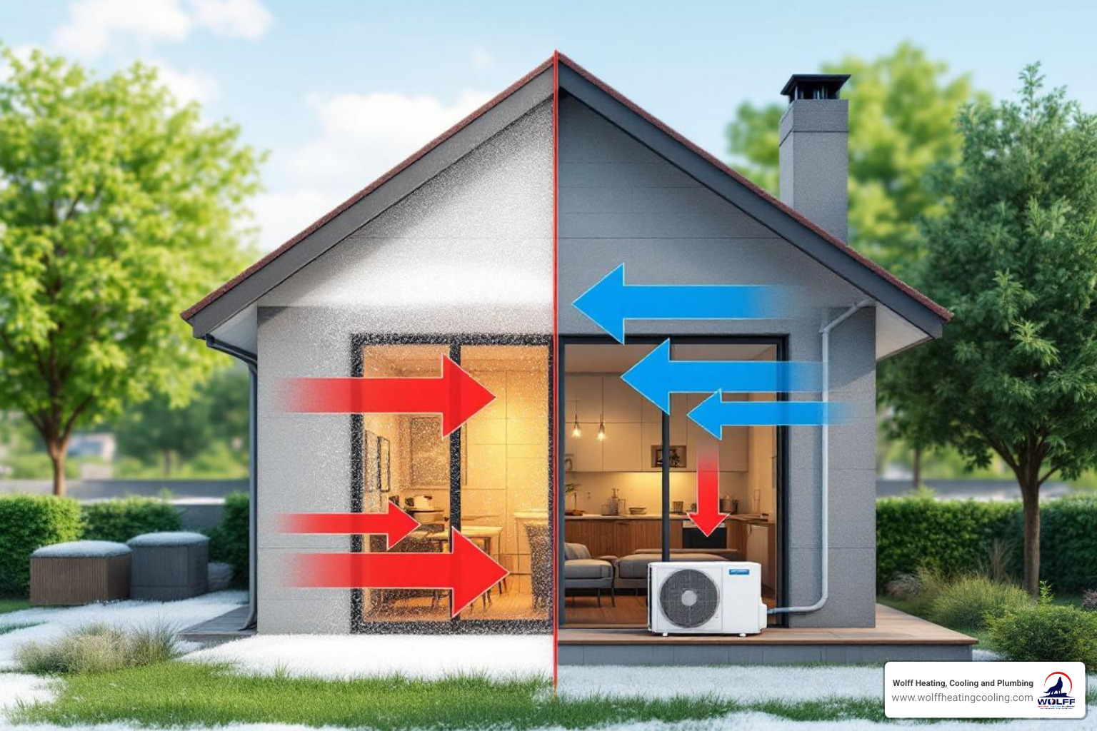 infographic showing how heat pumps work in both heating and cooling modes with arrows indicating heat transfer from outside to inside in winter and inside to outside in summer, including energy efficiency ratings and cost savings comparison - affordable heat pump installation in rio rancho, nm infographic showing how heat pumps work in both heating and cooling modes with arrows indicating heat transfer from outside to inside in winter and inside to outside in summer, including energy efficiency ratings and cost savings comparison - affordable heat pump installation in rio rancho, nm