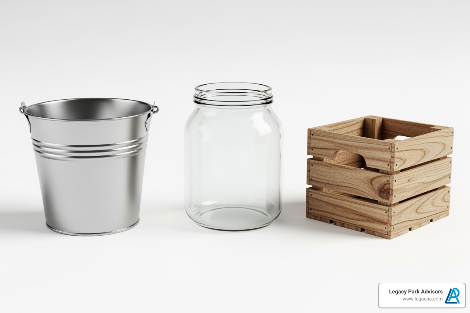 three buckets labeled "Taxable," "Tax-Deferred," and "Tax-Exempt" - tax efficient investing