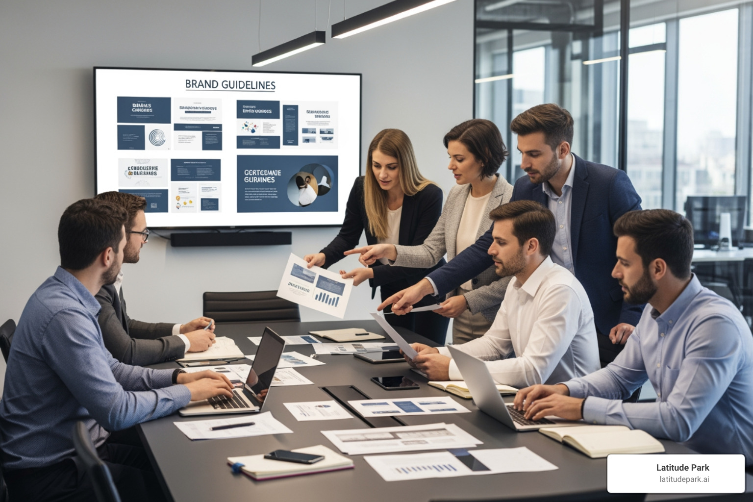 team with brand guidelines - developing and executing a multi-location marketing