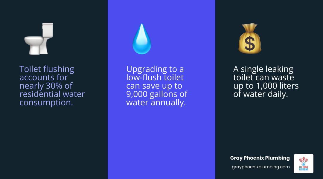 Infographic showing the main components of a toilet system including the fill valve, flapper valve, overflow tube, flush valve, water supply line, shut-off valve, tank, bowl, wax ring, tee bolts, and trap, with labels indicating common problem areas like running water, weak flush, and base leaks - toilet repair Aurora infographic 3_facts_emoji_blue Infographic showing the main components of a toilet system including the fill valve, flapper valve, overflow tube, flush valve, water supply line, shut-off valve, tank, bowl, wax ring, tee bolts, and trap, with labels indicating common problem areas like running water, weak flush, and base leaks - toilet repair Aurora infographic 3_facts_emoji_blue