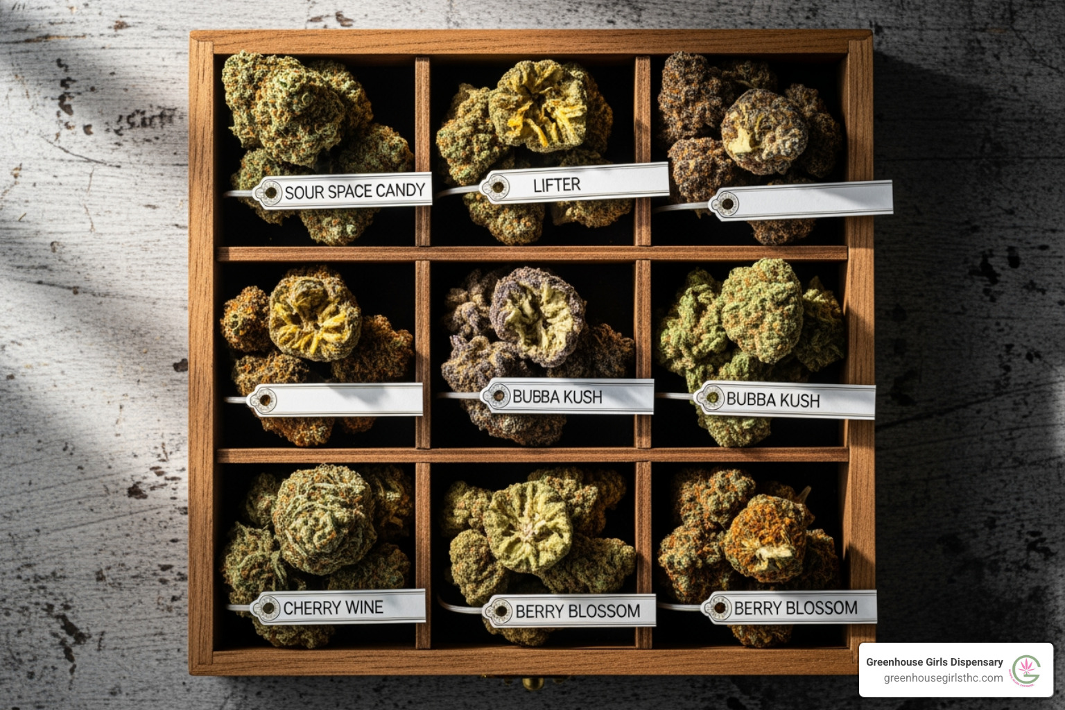 Different types of hemp flower sampler packs including mystery boxes and effect-based options - Hemp flower sampler