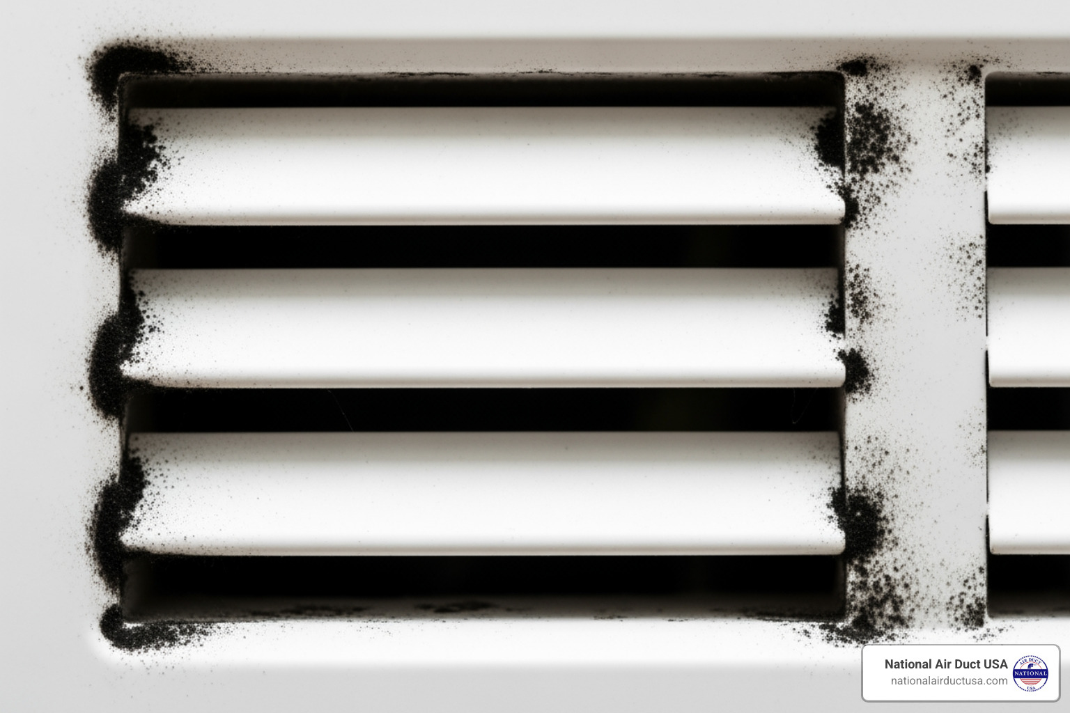 visible mold on a vent cover - how to sanitize air ducts