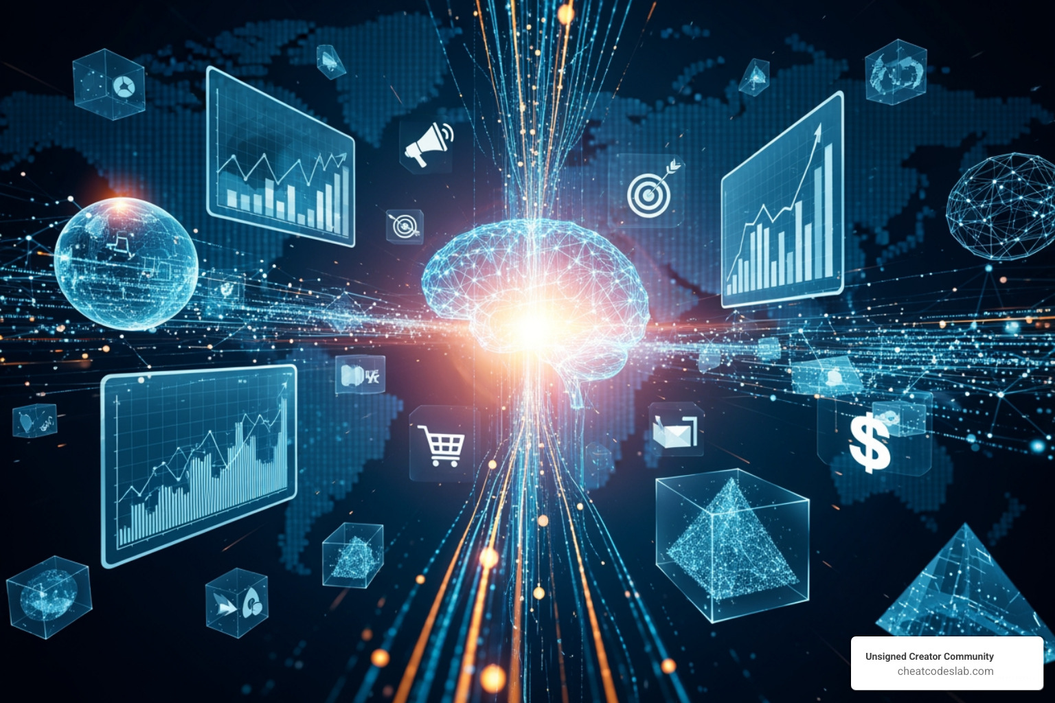 Multiple ad creative variations generated by AI for a single product, showing different images, headlines, and calls to action - ai digital advertising