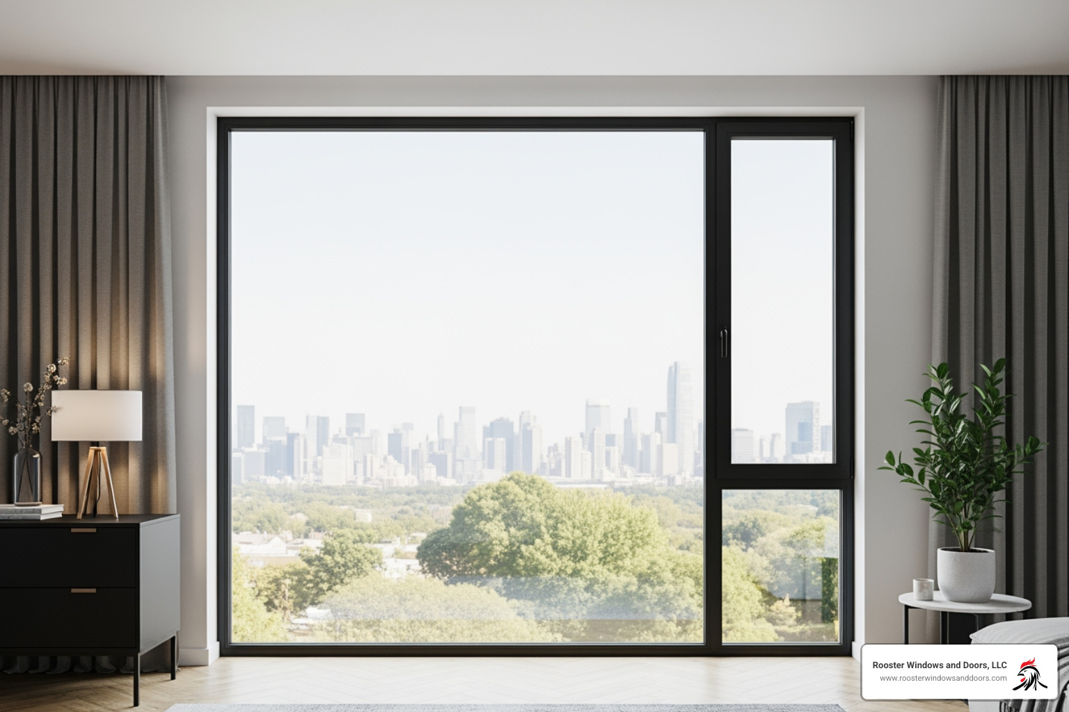 slim profile aluminium window maximizing natural light - aluminium window replacement