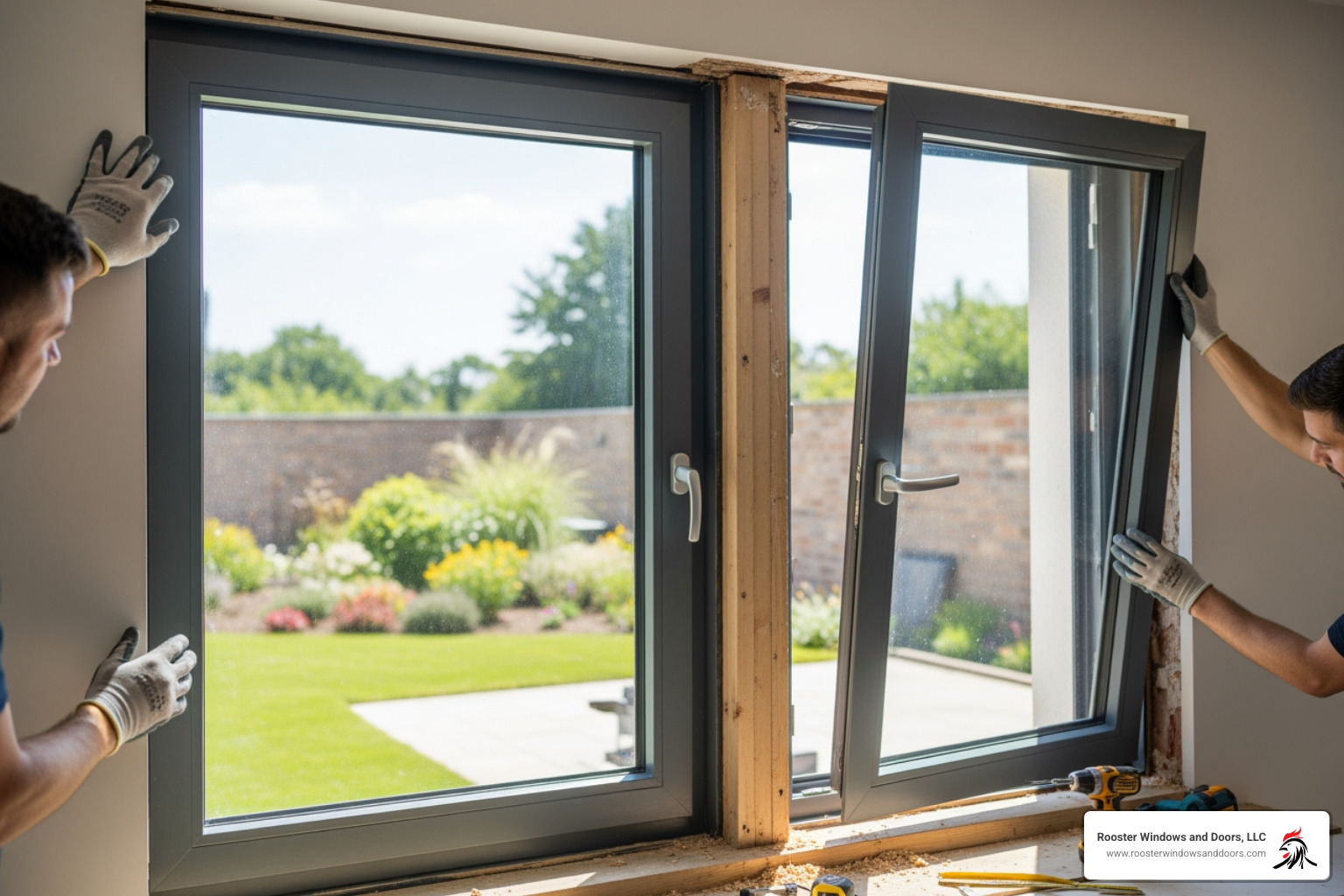 aluminium window color swatches and handle options - aluminium window replacement