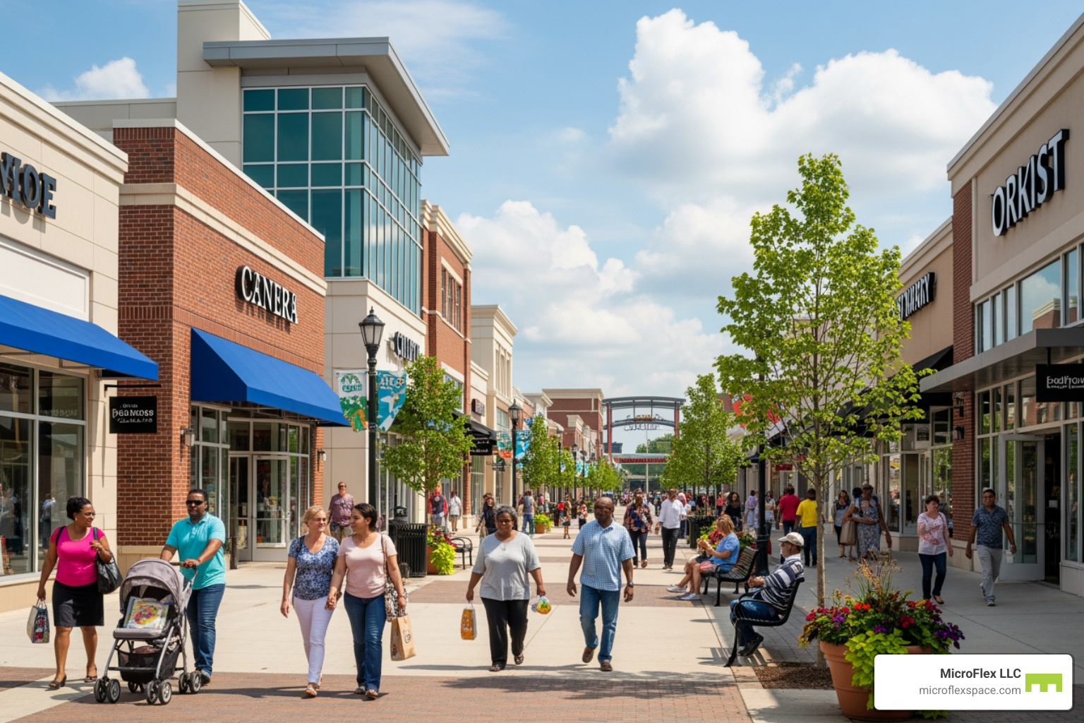 Vibrant shopping center in Birmingham, Alabama - pop up shop space Birmingham Vibrant shopping center in Birmingham, Alabama - pop up shop space Birmingham