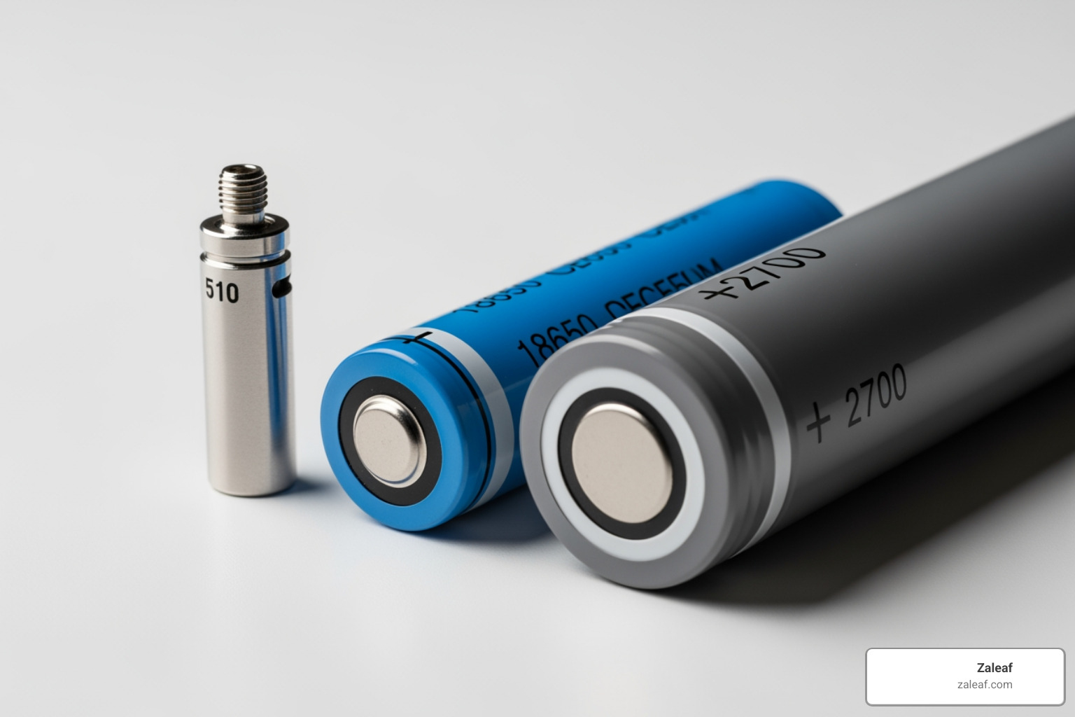 510, 18650, and 21700 batteries - different vape battery types