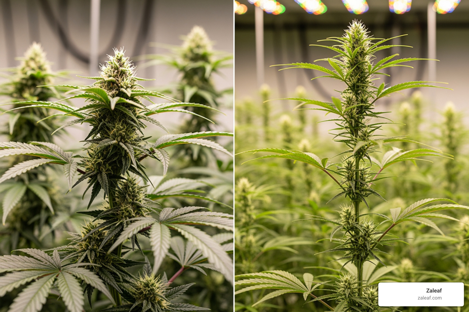 cannabis plant next to a hemp plant - Cannabis for beginners cannabis plant next to a hemp plant - Cannabis for beginners