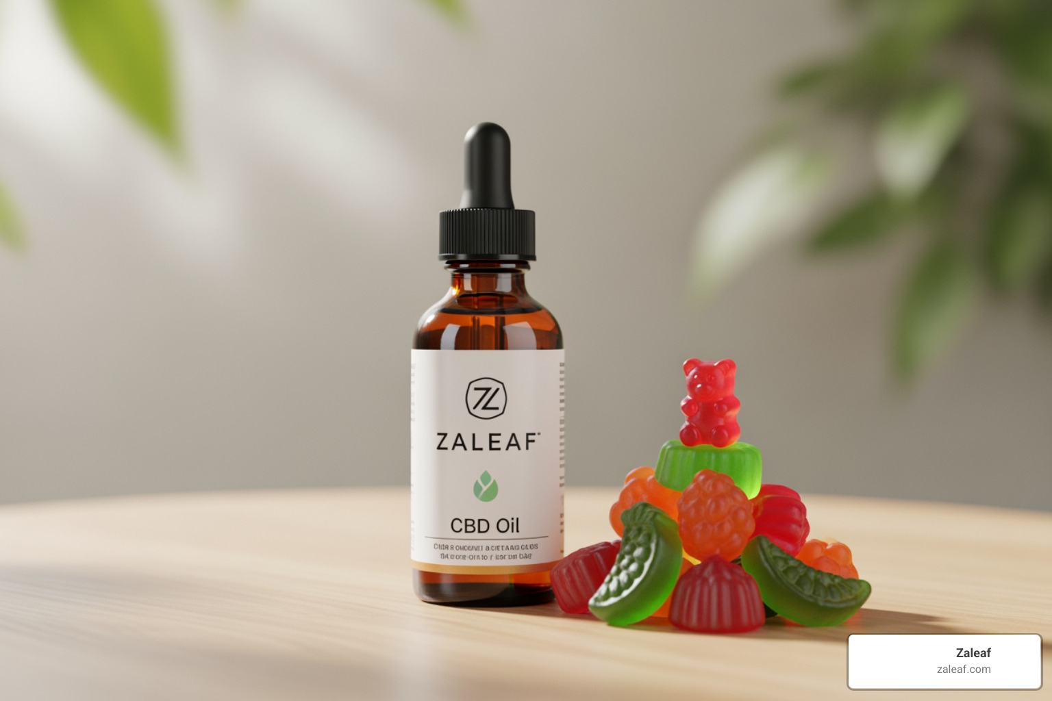 Zaleaf CBD oil and gummies - legal alternative to weed