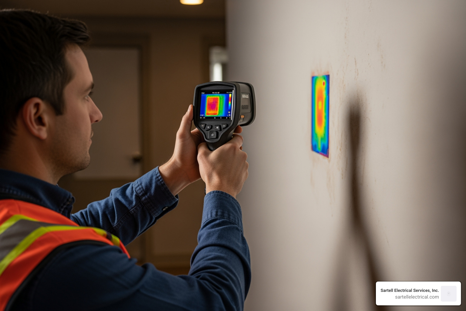 inspector using an infrared camera - electrical inspection cost near me