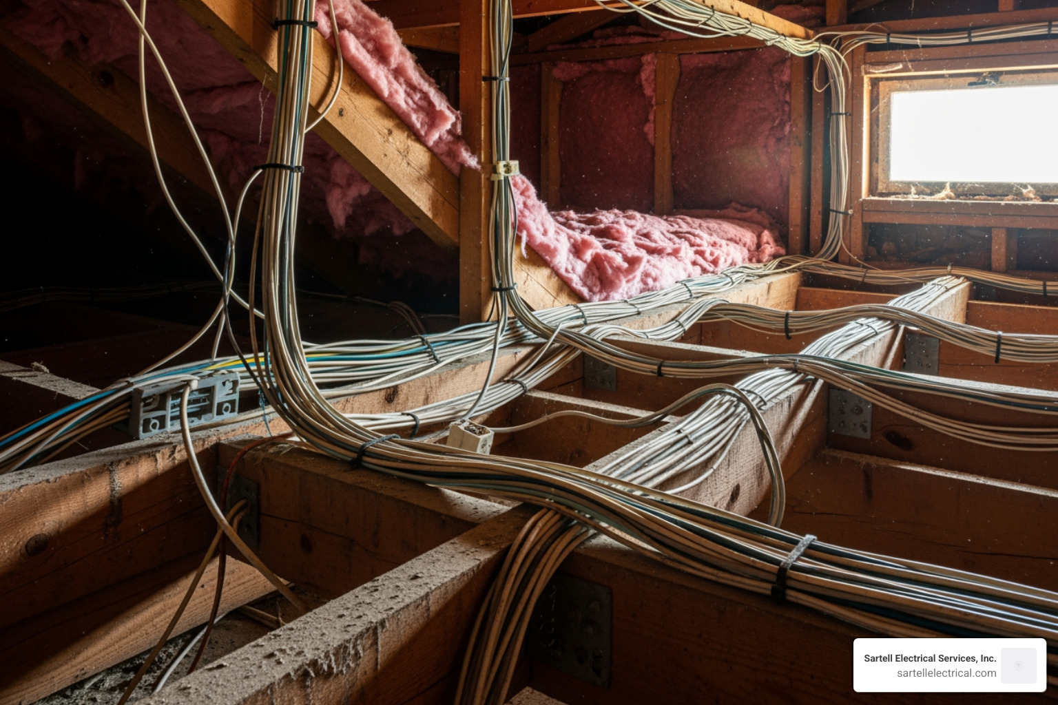complex wiring in attic - dedicated circuit installation cost