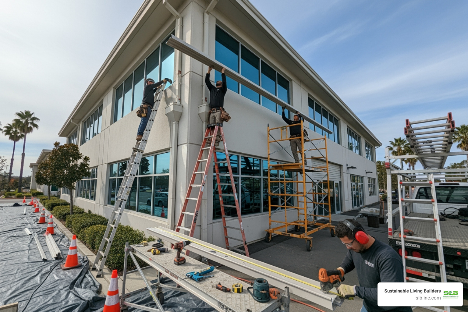 Infographic showing the progression of water damage from clogged commercial gutters: starting with debris accumulation, leading to water overflow, causing foundation pooling and soil erosion, resulting in basement flooding and structural cracks, and ultimately requiring expensive foundation repairs - commercial gutter installation in rohnert park, ca Infographic showing the progression of water damage from clogged commercial gutters: starting with debris accumulation, leading to water overflow, causing foundation pooling and soil erosion, resulting in basement flooding and structural cracks, and ultimately requiring expensive foundation repairs - commercial gutter installation in rohnert park, ca