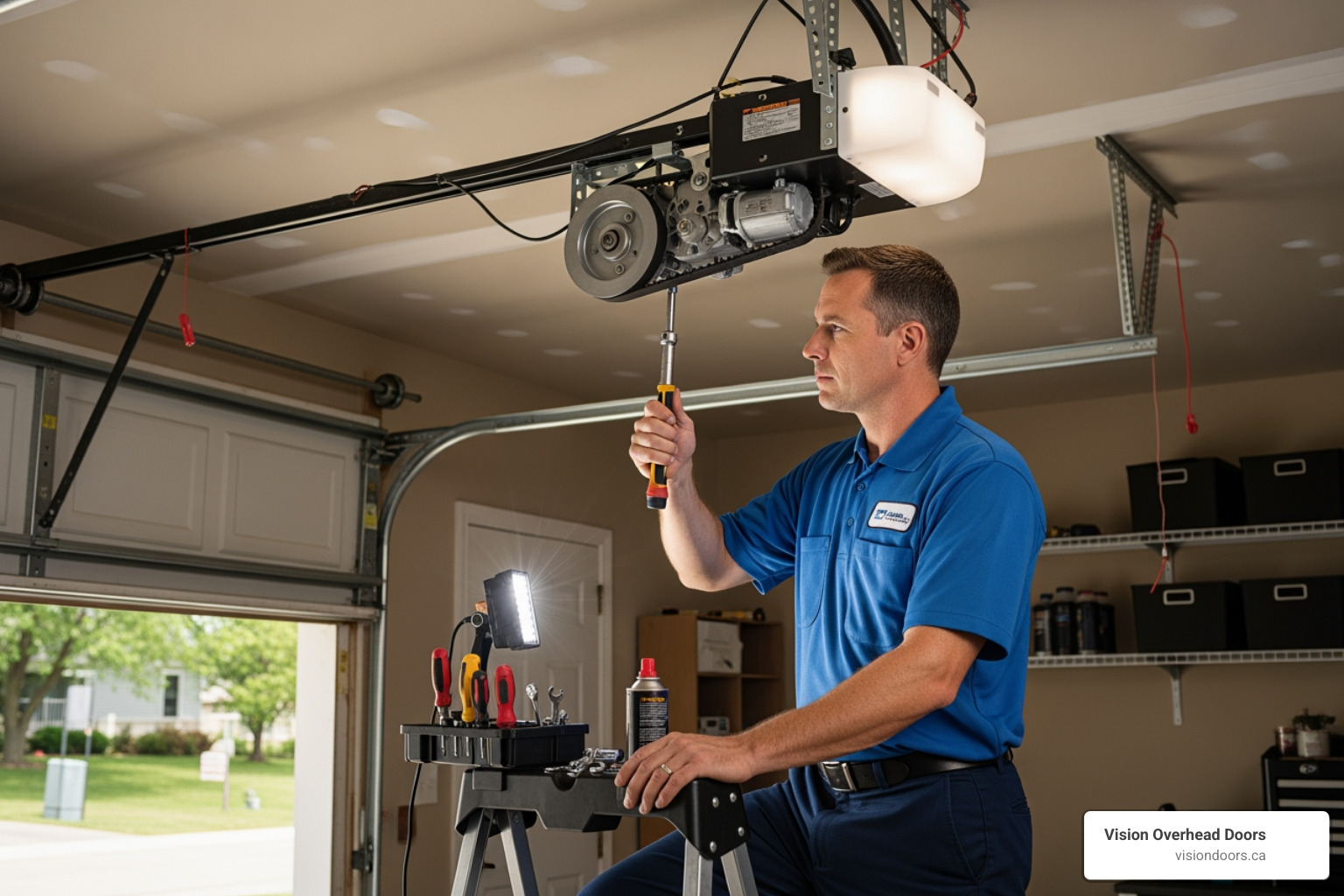 Infographic showing three pillars of professional garage door opener installation: Safety (proper sensor alignment and emergency release testing), Longevity (correct mounting and tension adjustment for reduced wear), and Performance (smooth operation with minimal noise and optimal speed settings) - best garage door opener installation in vernon, bc Infographic showing three pillars of professional garage door opener installation: Safety (proper sensor alignment and emergency release testing), Longevity (correct mounting and tension adjustment for reduced wear), and Performance (smooth operation with minimal noise and optimal speed settings) - best garage door opener installation in vernon, bc