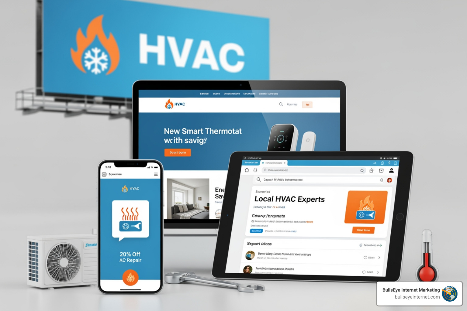 A high-performing HVAC Google Ad with extensions highlighted - HVAC digital advertising A high-performing HVAC Google Ad with extensions highlighted - HVAC digital advertising