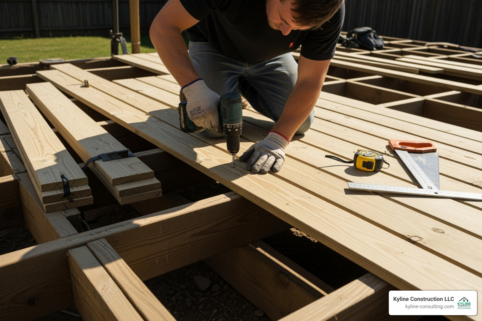 deck being resurfaced - akron deck builders