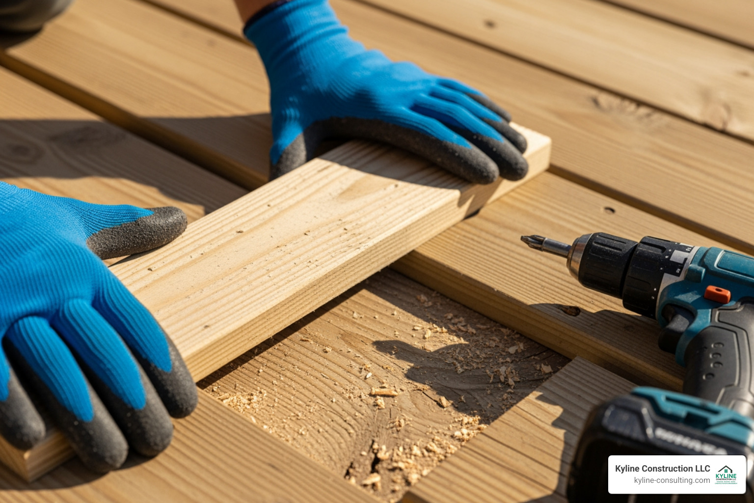 single deck board being replaced - cost to repair wood rot on deck