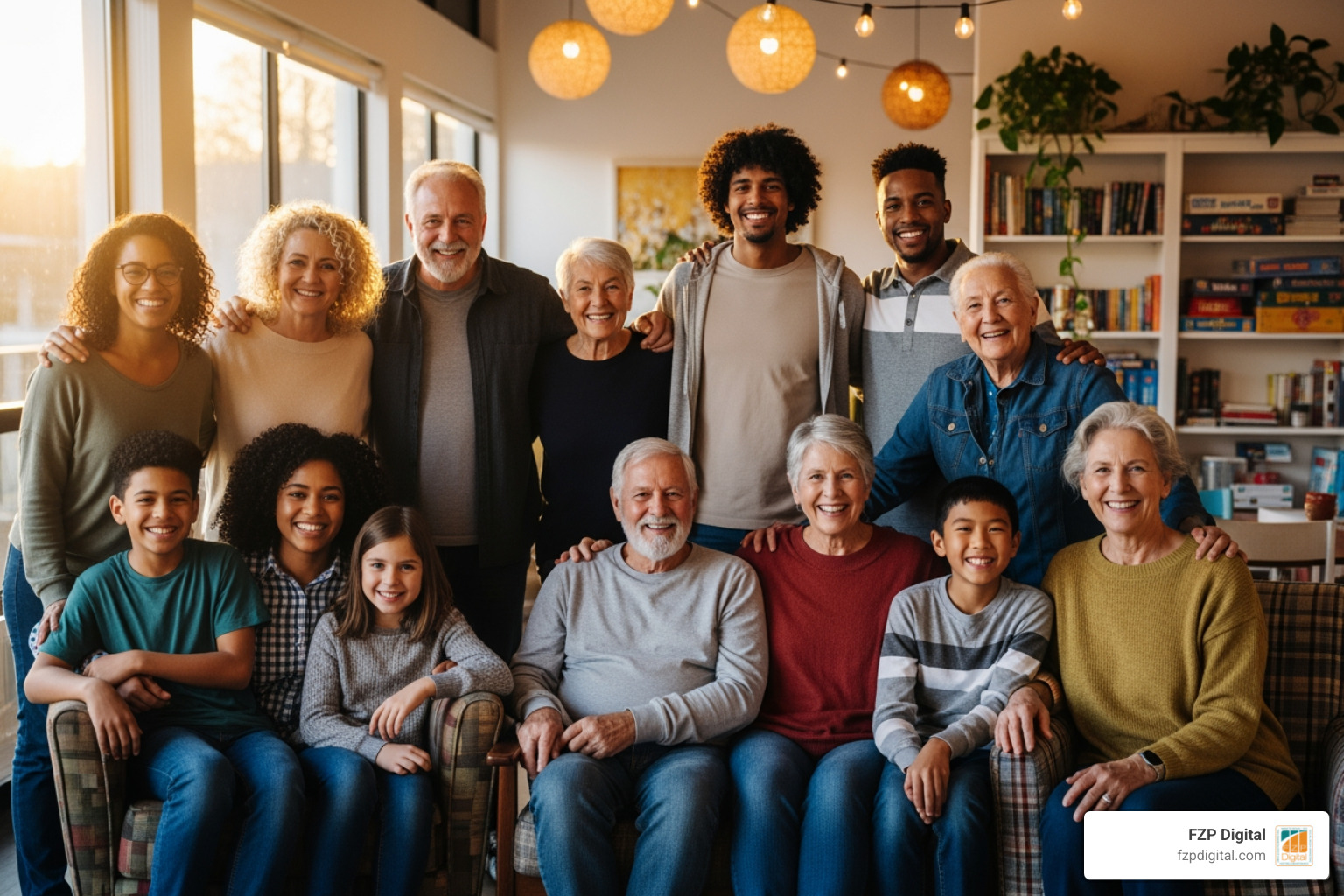 a diverse group of people smiling, representing a charity's community - charity website design company a diverse group of people smiling, representing a charity's community - charity website design company