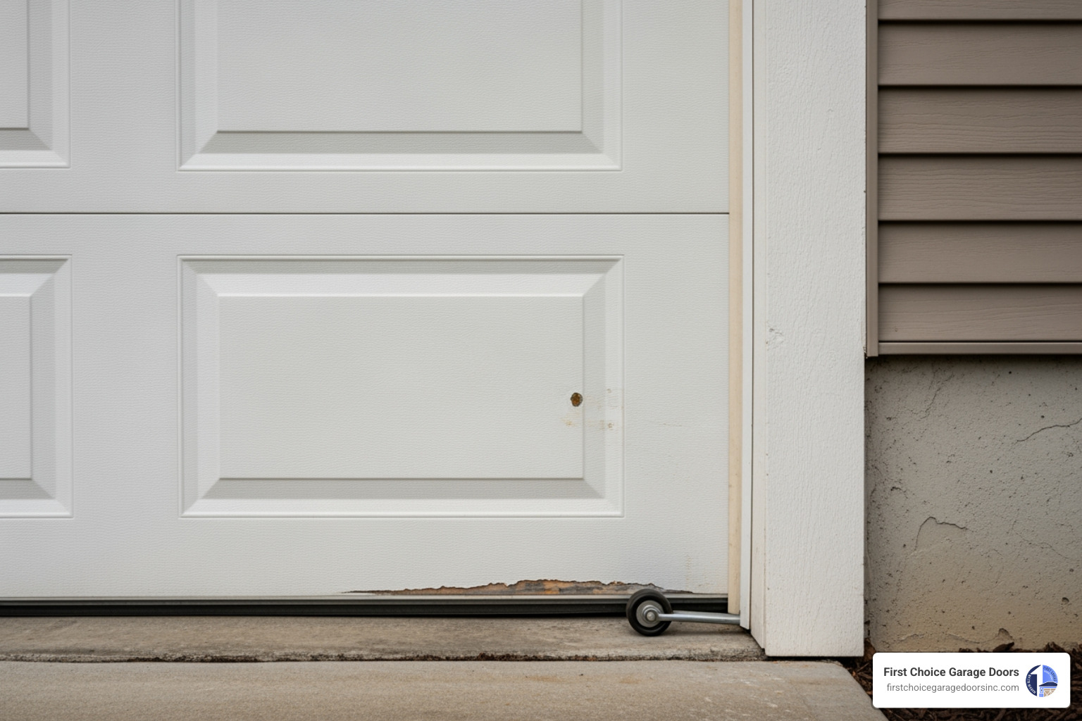 Infographic explaining the top 5 warning signs your garage door needs professional attention - affordable garage door repair in columbia, md