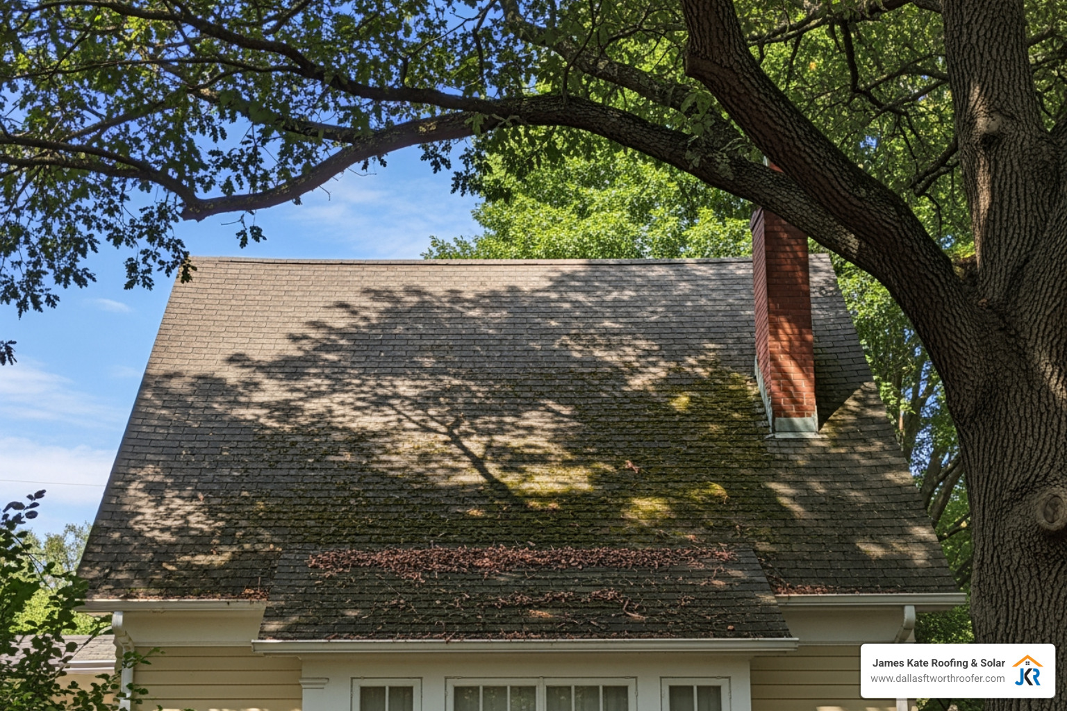 roof with some shading from a large tree - best facing roof for solar panels roof with some shading from a large tree - best facing roof for solar panels