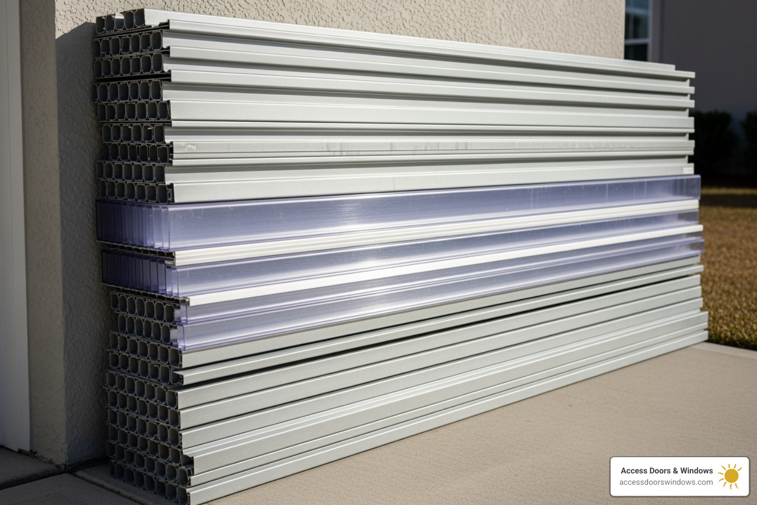 Stacked storm panels - hurricane window covers