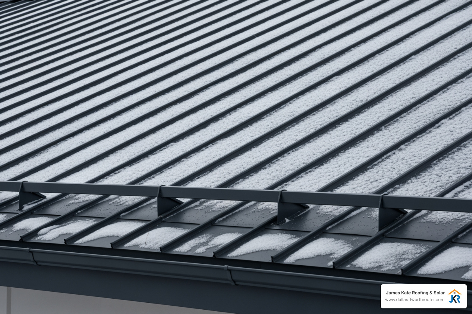 metal roof section showing resilience to wind, hail, and snow - best metal roofing for solar panels metal roof section showing resilience to wind, hail, and snow - best metal roofing for solar panels