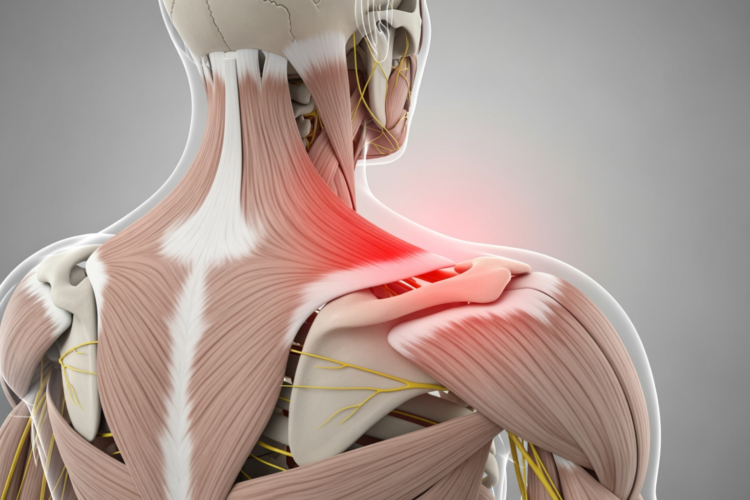 anatomy of the trapezius muscle - upper trapezius muscle pain