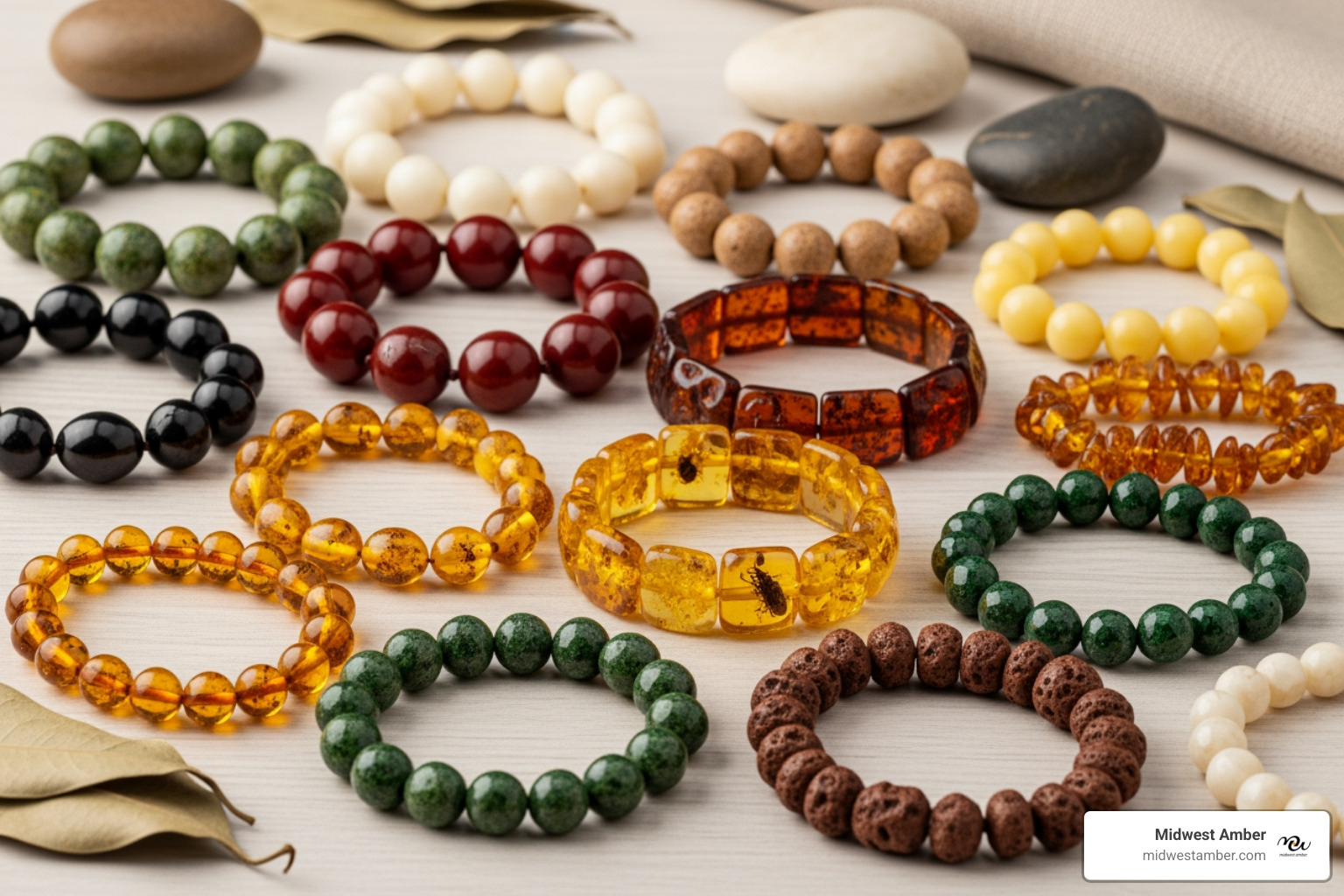 variety of amber bracelet styles for men and women - benefits of amber bracelets