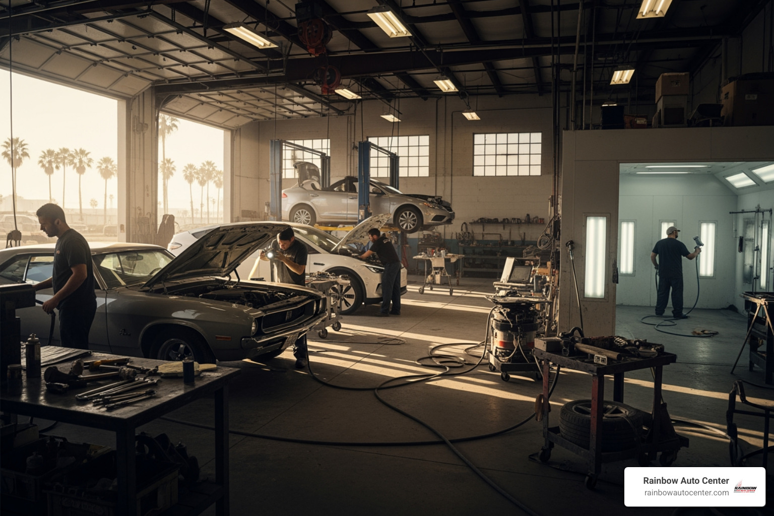A detailed repair invoice from a trusted auto body shop in Hayward - auto body shop california