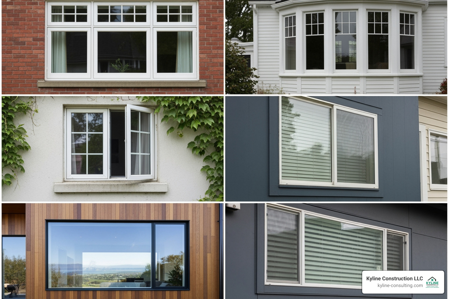 various window styles - siding and windows estimate