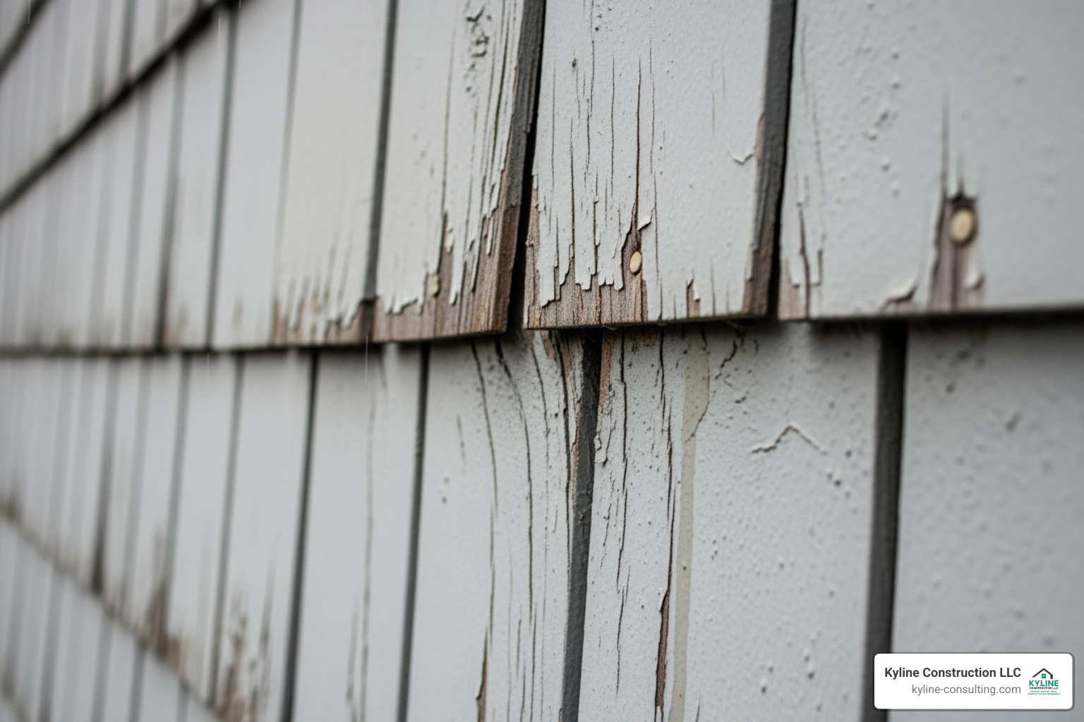 siding with visible warping and cracks - siding contractors cleveland ohio