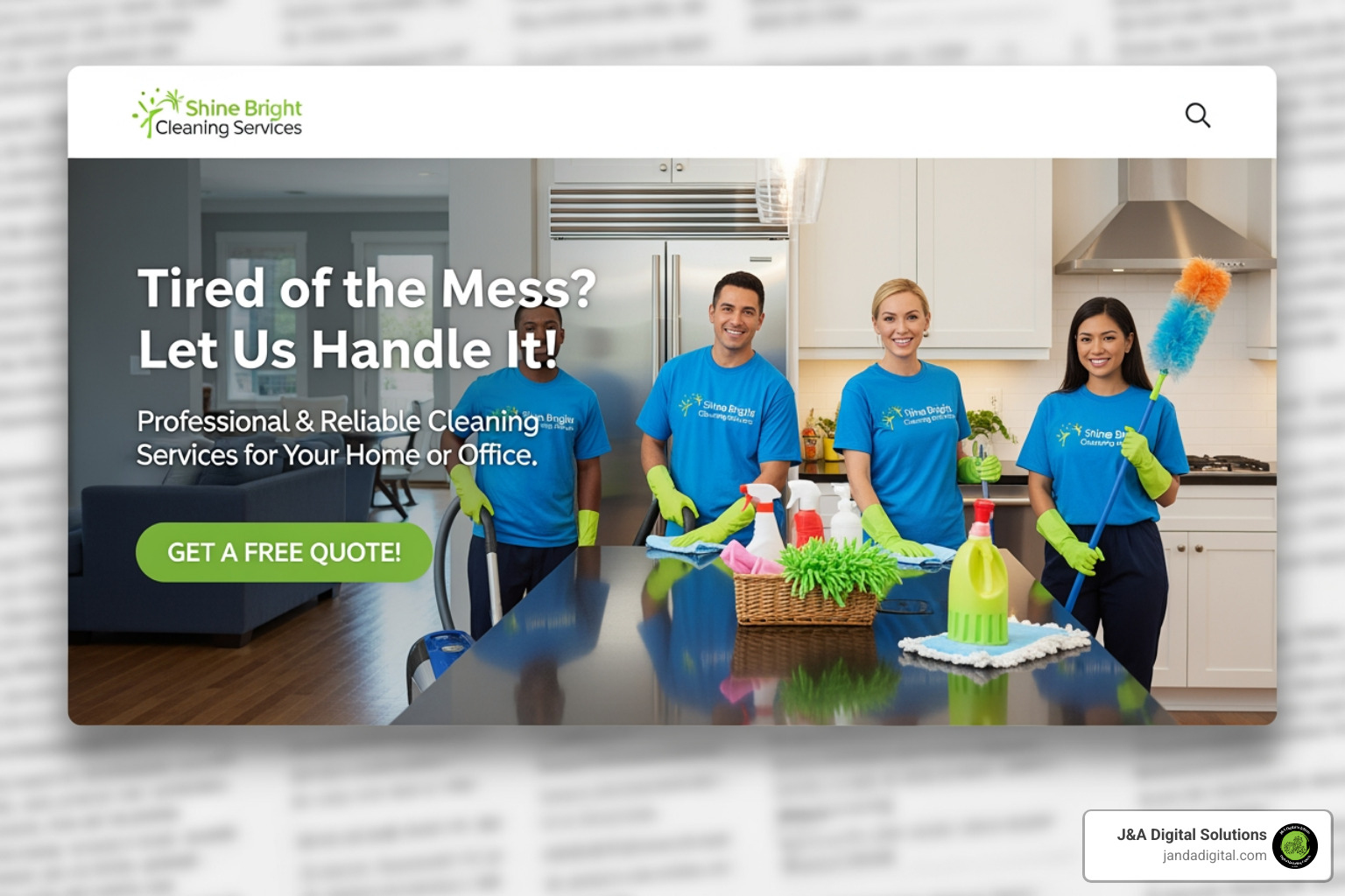 professional cleaning business website on a laptop and phone - cleaning business advertising professional cleaning business website on a laptop and phone - cleaning business advertising