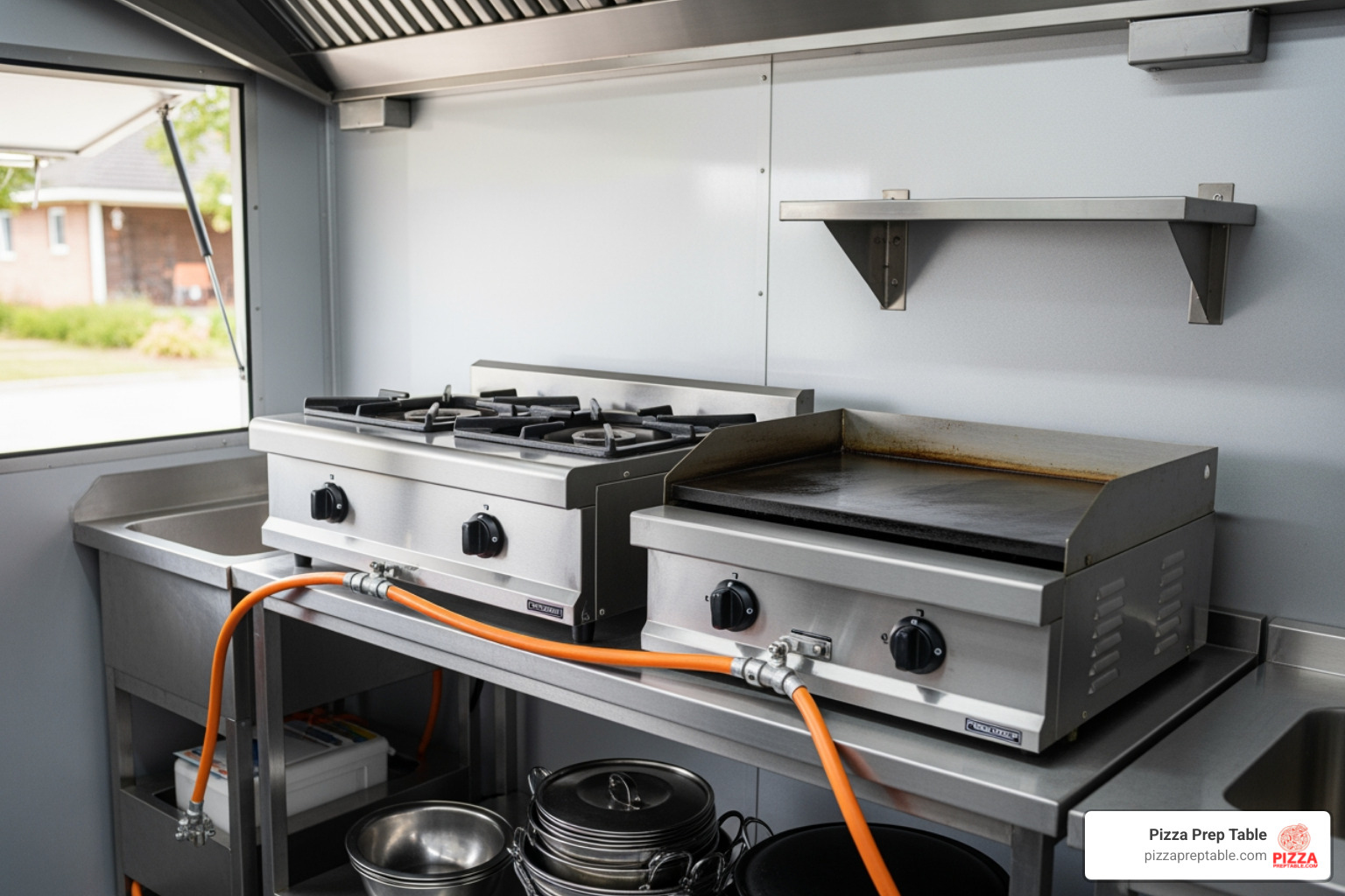 various countertop cooking appliances - food truck stove