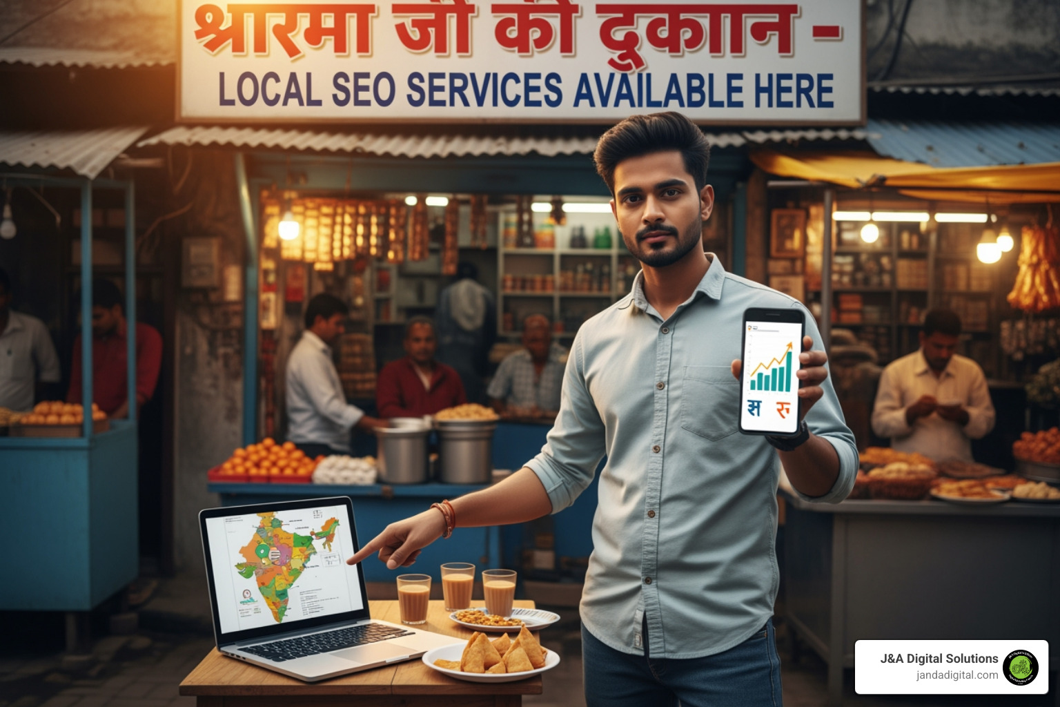 Google Maps search results showing local businesses - local seo price in india