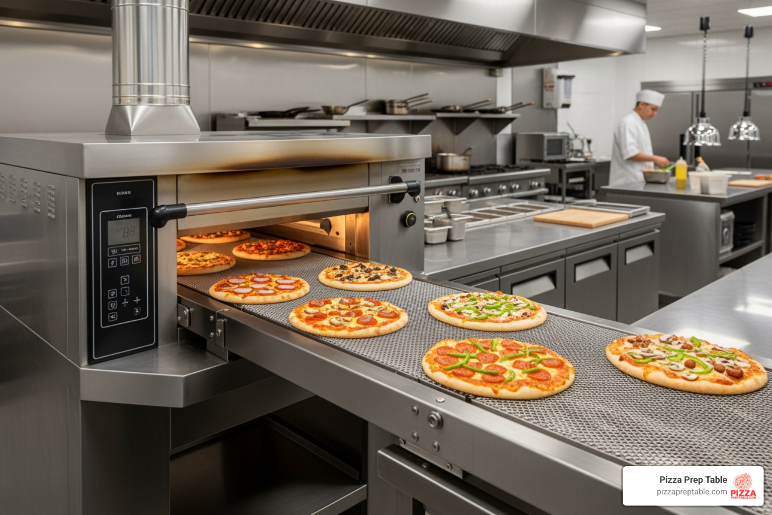 High-capacity conveyor pizza oven - conveyor pizza oven