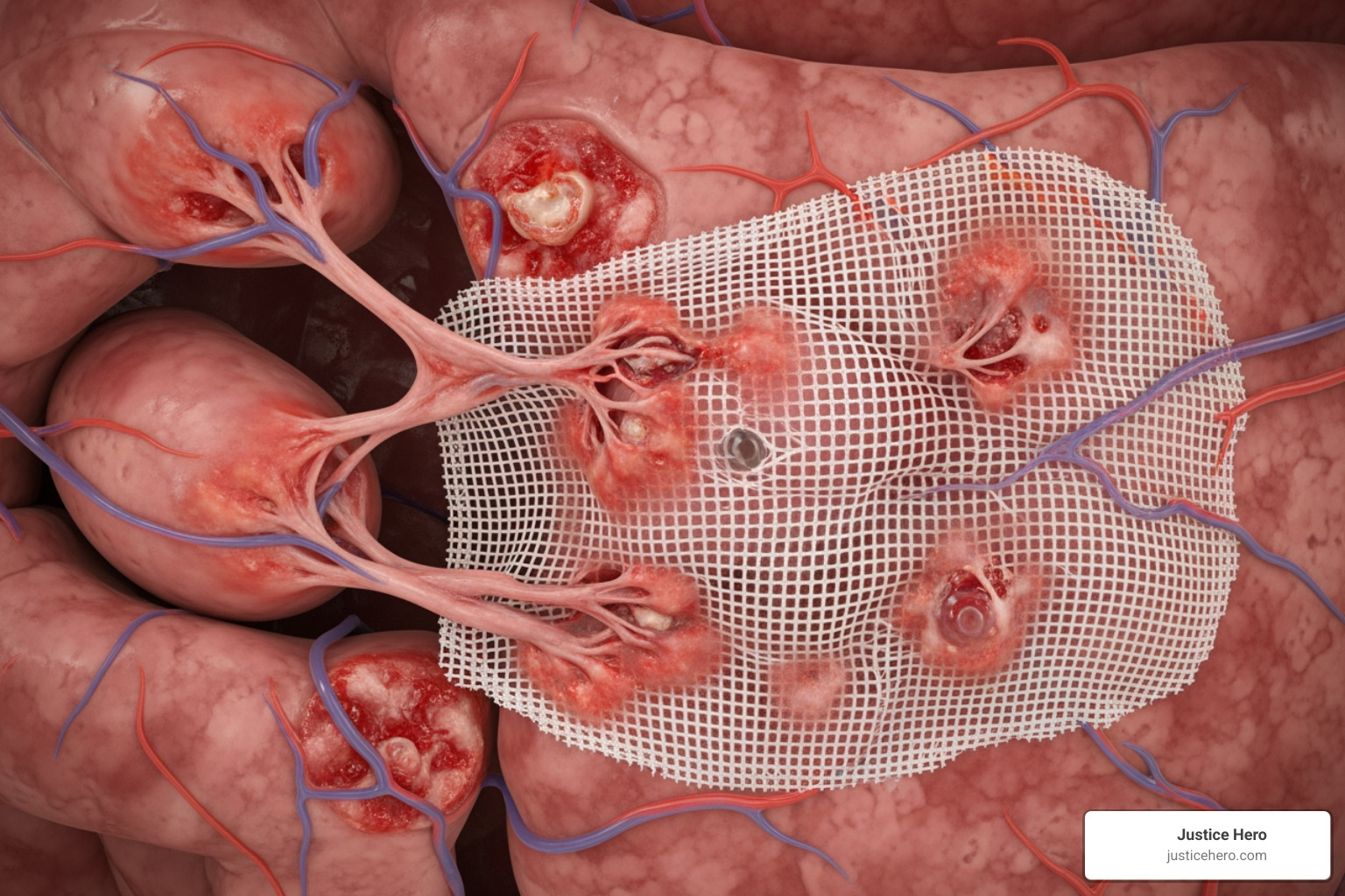 Hernia mesh adhered to an organ - hernia mesh lawsuits settlements
