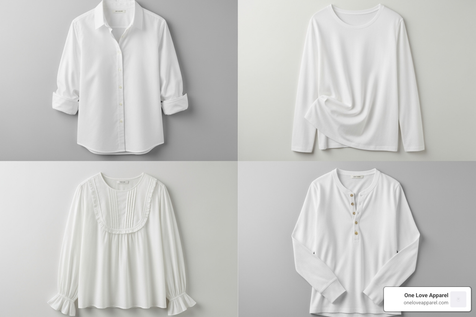 a collage showing different styles of white cotton long-sleeve shirts - ladies white cotton long sleeve shirt a collage showing different styles of white cotton long-sleeve shirts - ladies white cotton long sleeve shirt