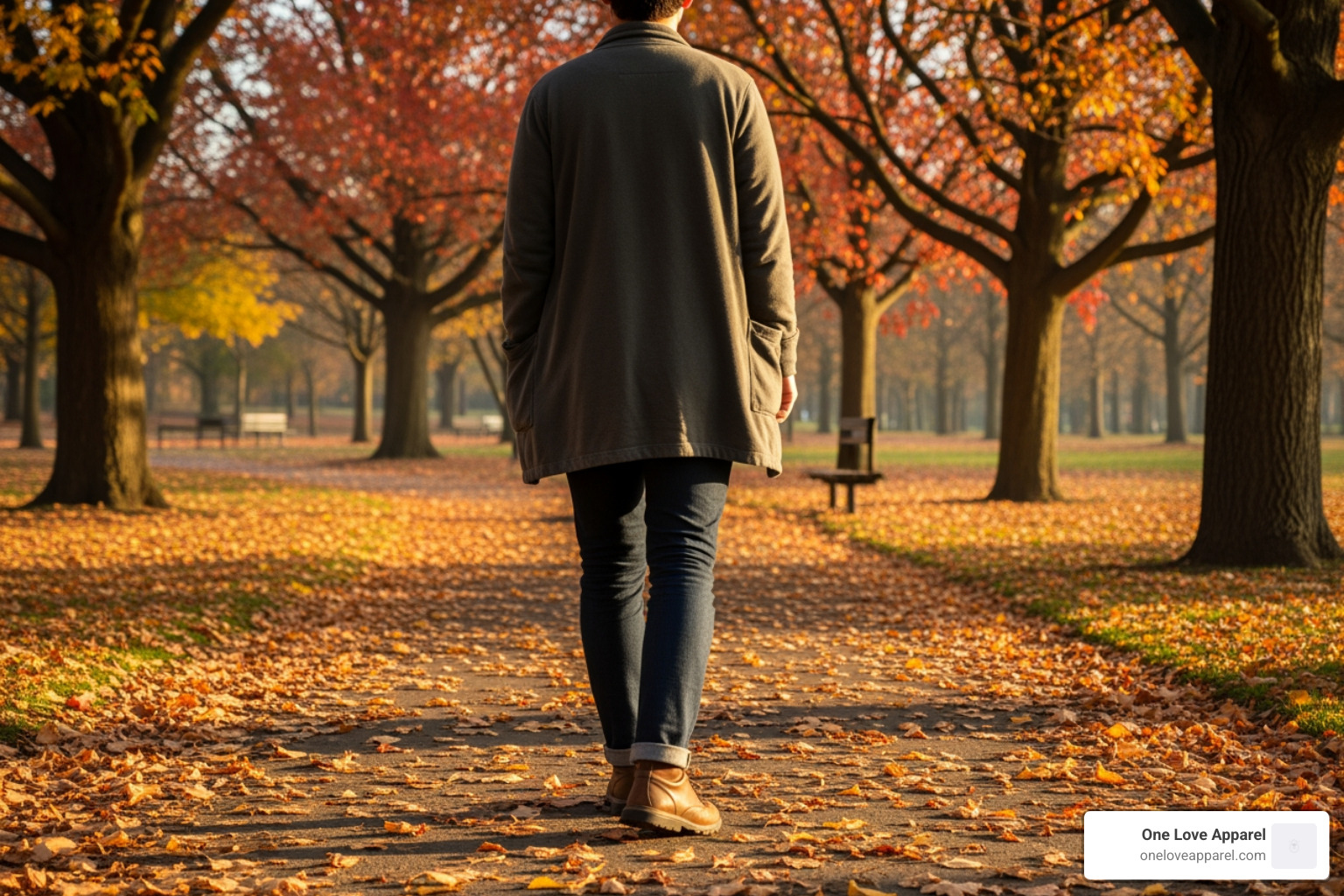 person layering a lightweight sweatshirt under a jacket for a fall walk - lightweight sweatshirts person layering a lightweight sweatshirt under a jacket for a fall walk - lightweight sweatshirts