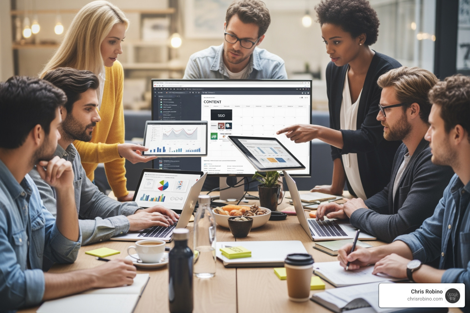 marketing analytics dashboard showing lead growth - content marketing contractors