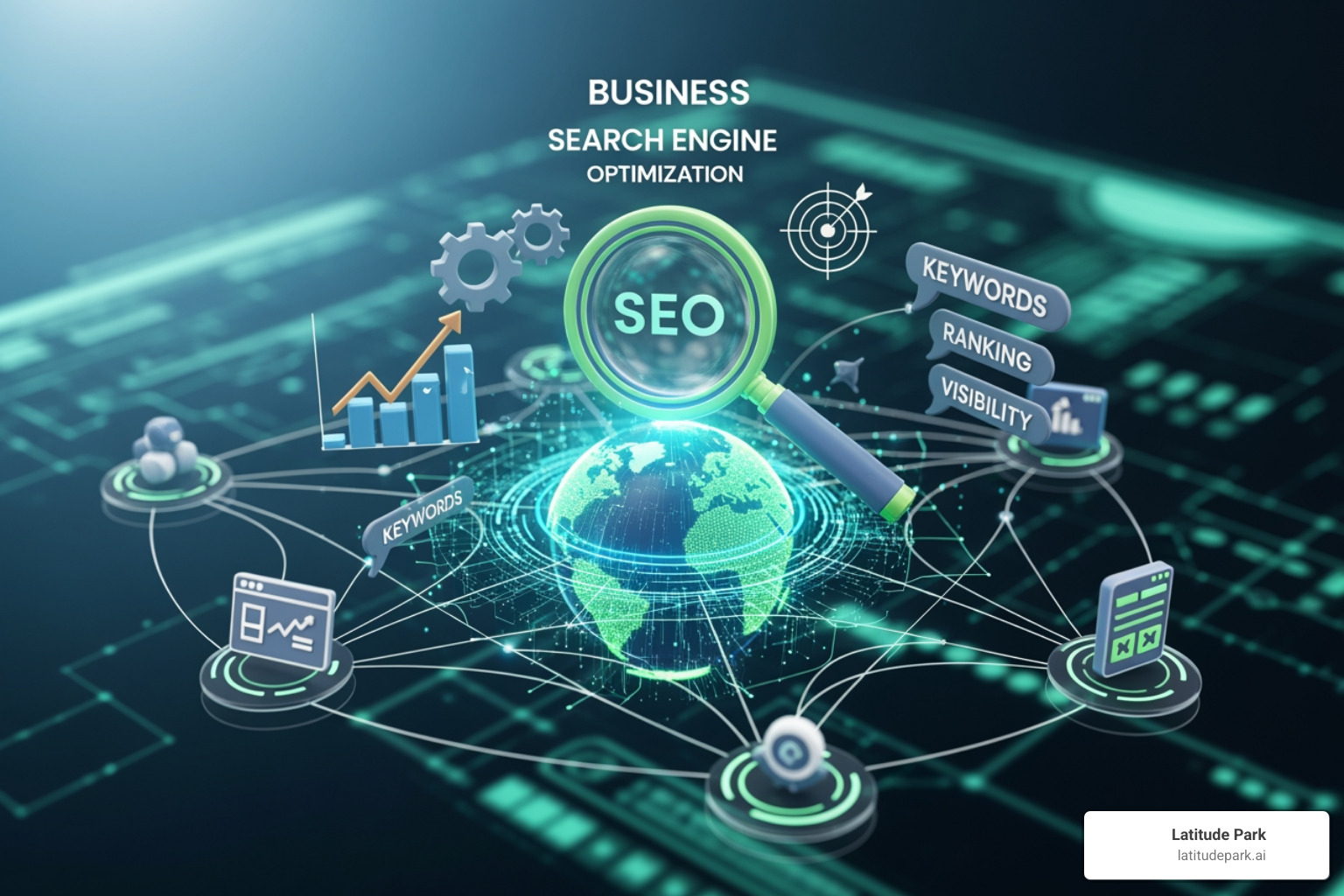 Illustration of crawling, indexing, and ranking process - business search engine optimisation