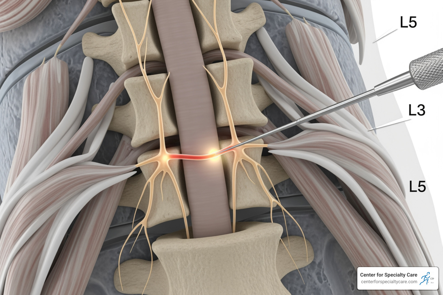 path of basivertebral nerve - basivertebral nerve ablation