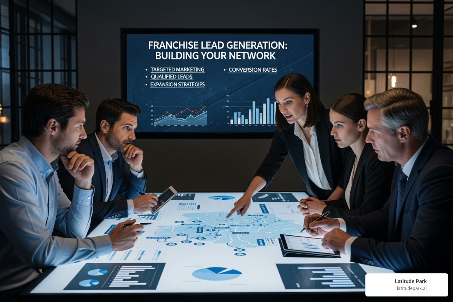 Targeted LinkedIn ad for a franchise opportunity - define franchise lead generation