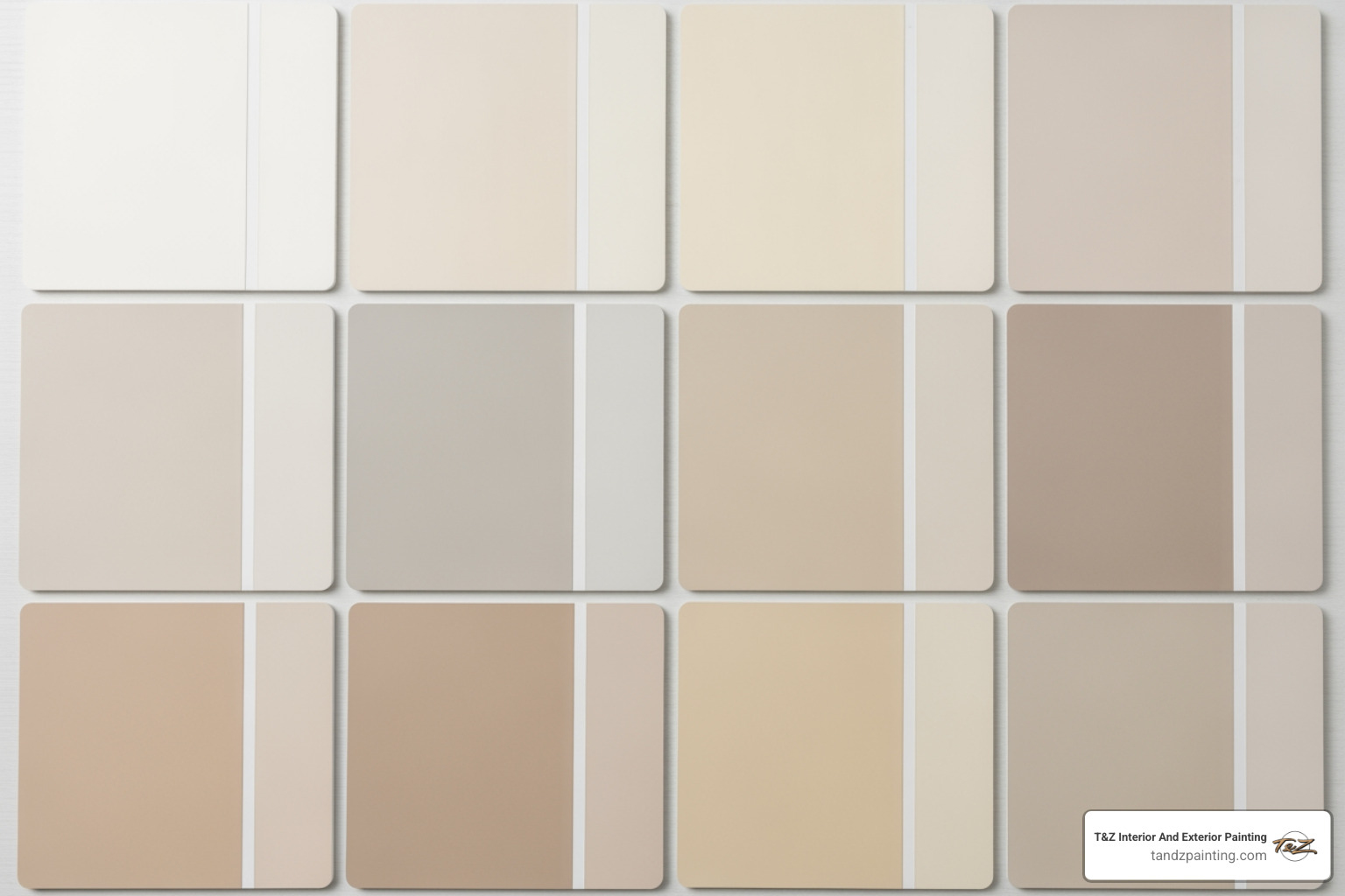 neutral paint color swatches like beige, greige, and off-white - move out painting neutral paint color swatches like beige, greige, and off-white - move out painting