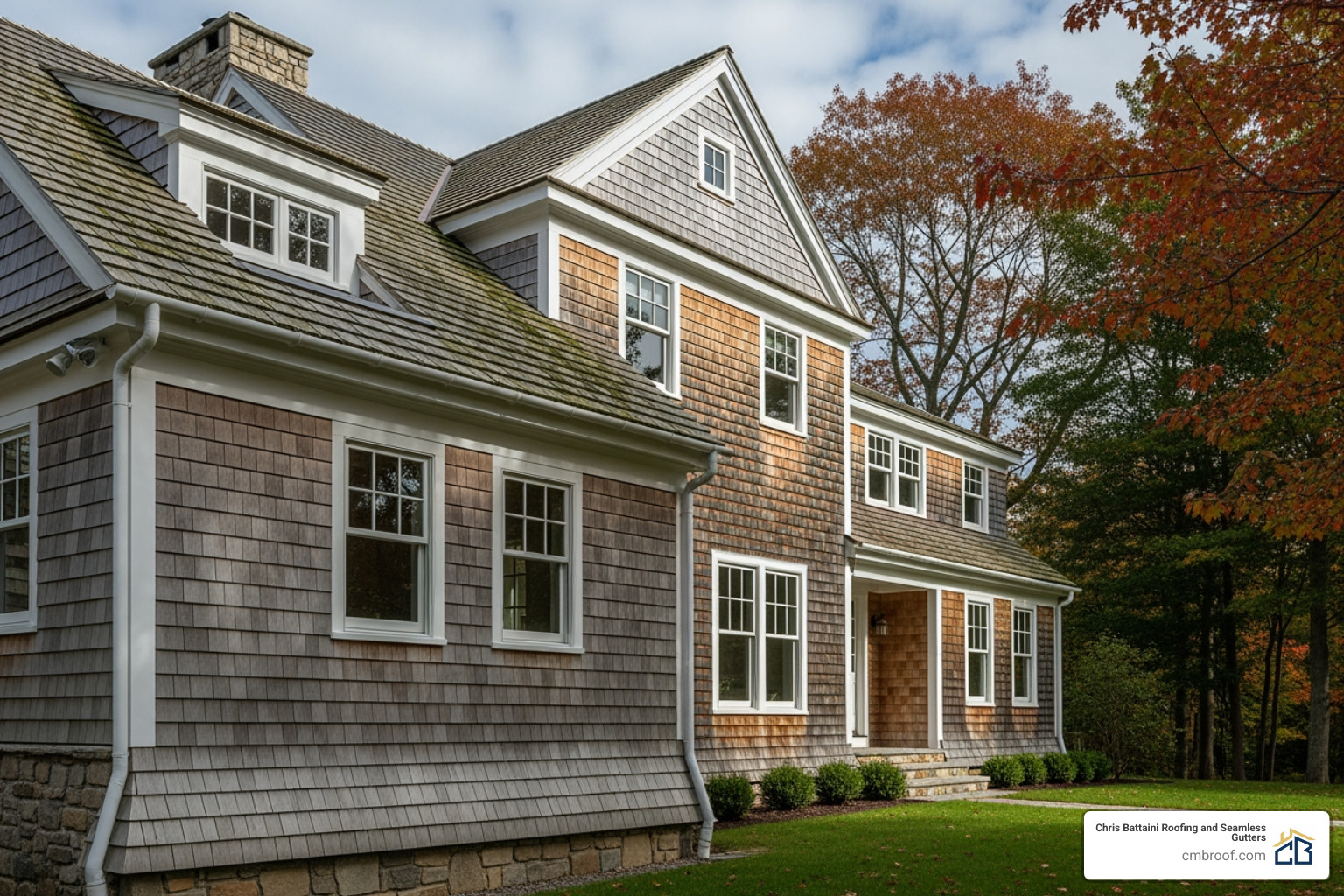 cedar shake siding on home - benefits of cedar shakes