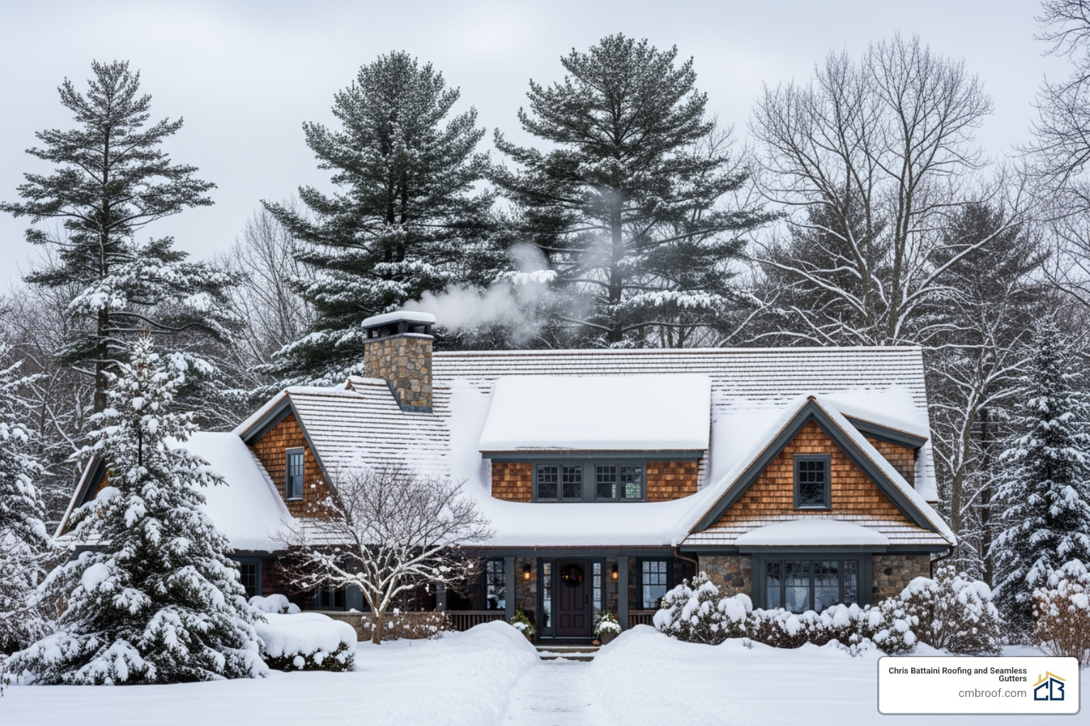 cedar shake roof withstanding New England snow - benefits of cedar shakes