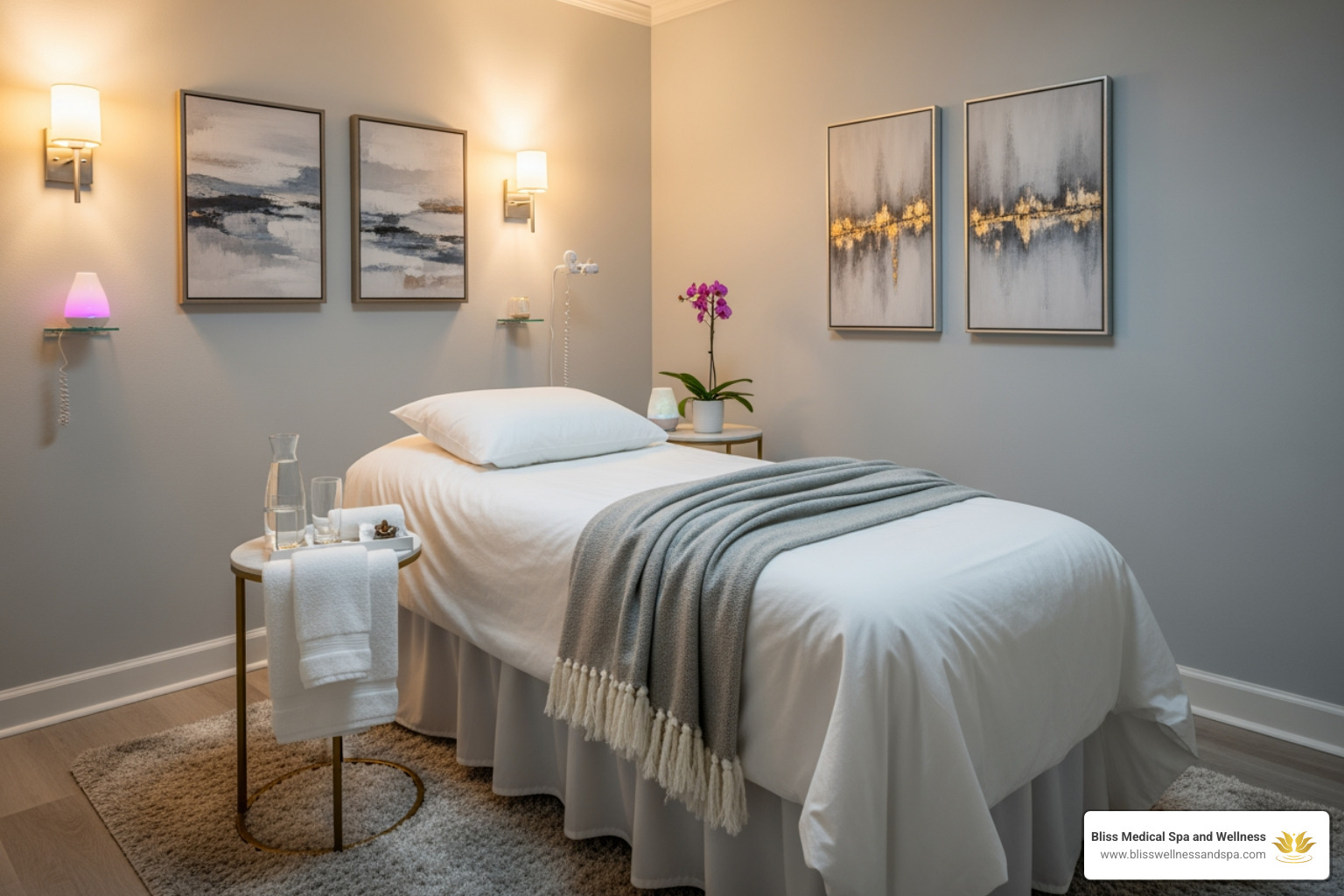 serene medical spa treatment room - Crow's feet treatment serene medical spa treatment room - Crow's feet treatment