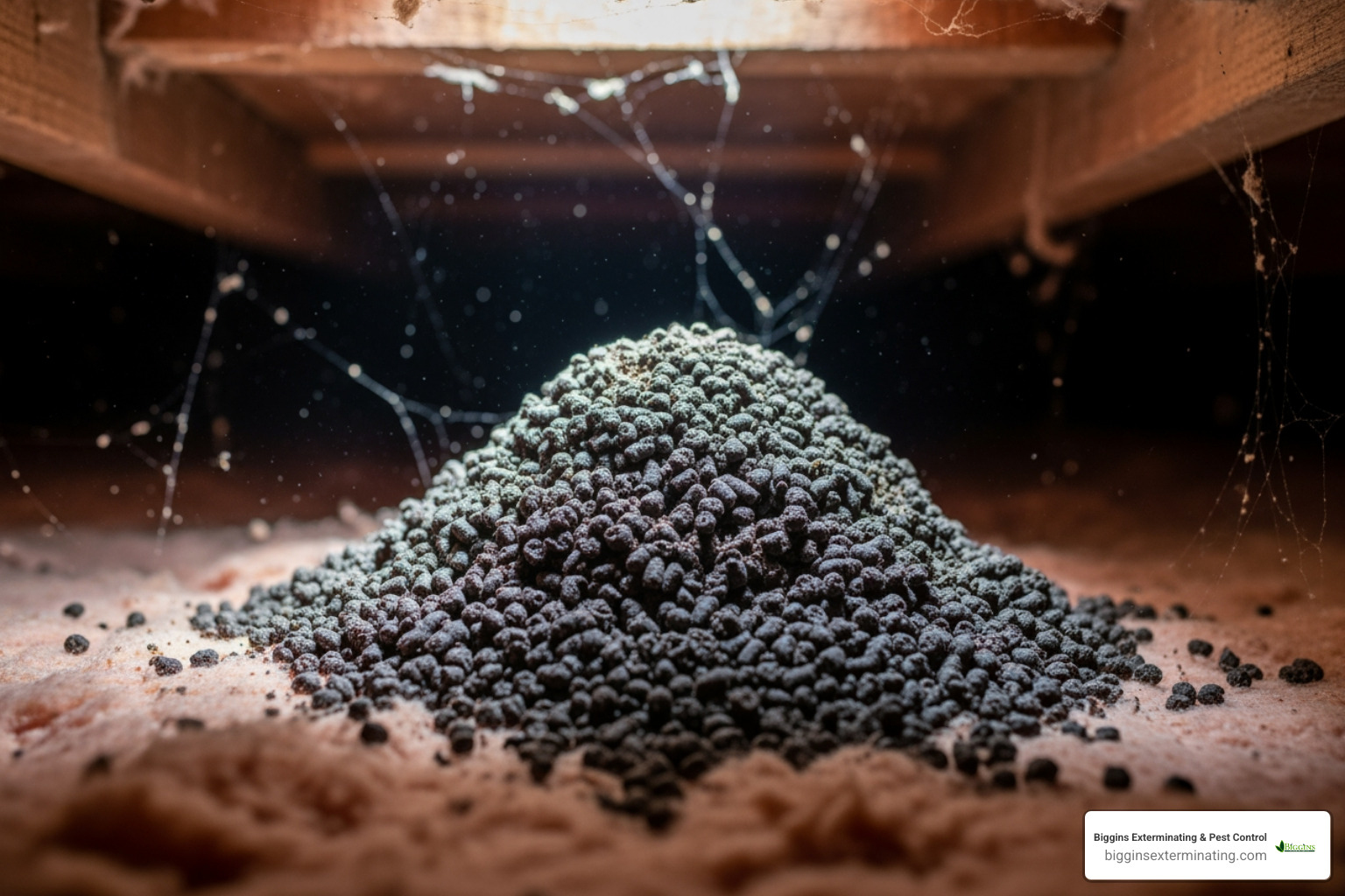 bat guano collected in an attic - bat removal Tewksbury MA