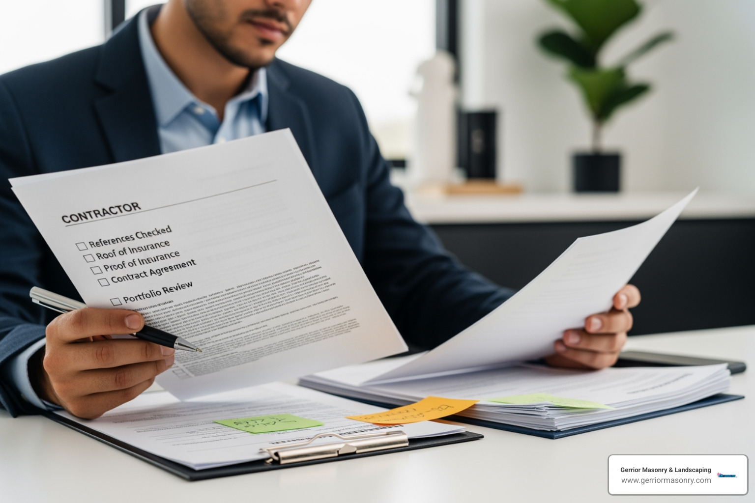 contractor vetting checklist - paver stone contractors