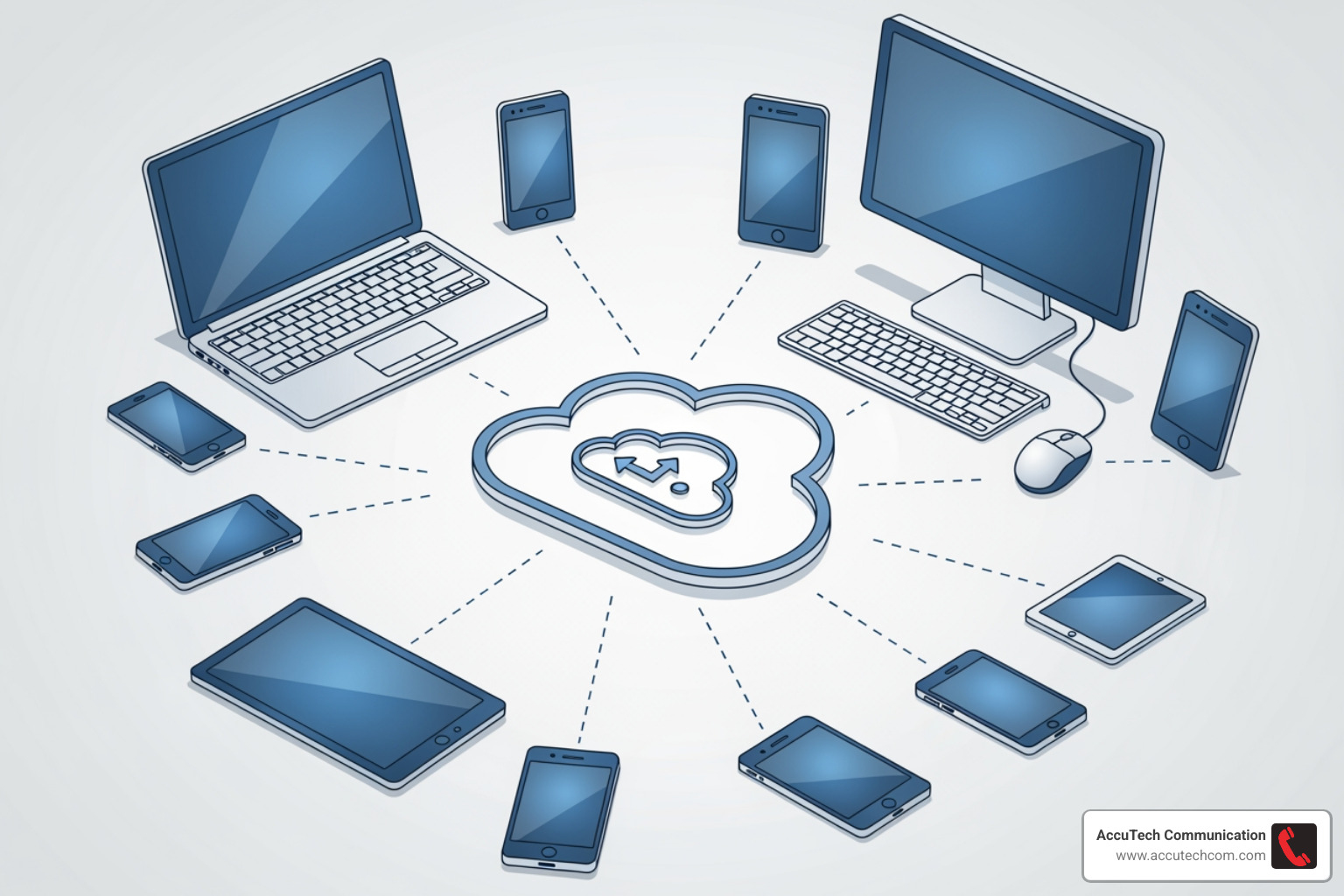 diagram showing various business devices connecting to cloud services - fiber optics for business diagram showing various business devices connecting to cloud services - fiber optics for business